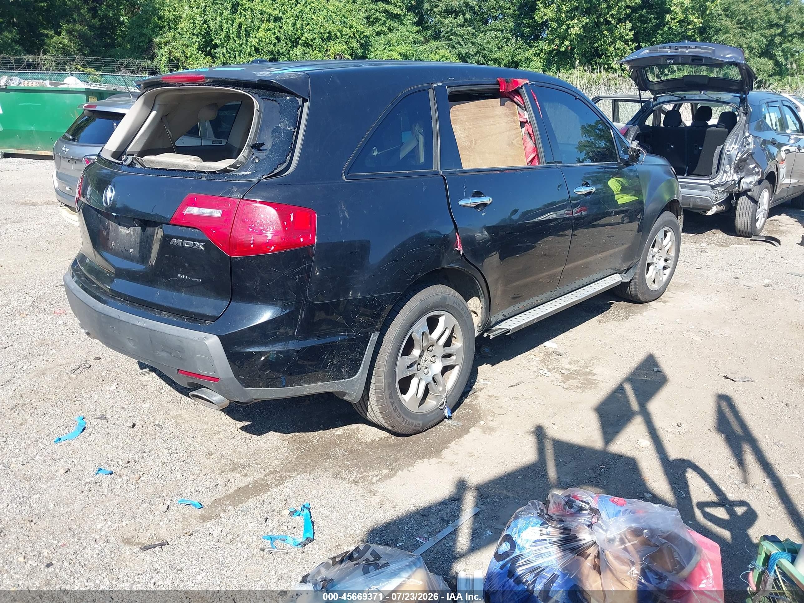 2008 Acura Mdx Technology Package Black vin: 2HNYD28328H538024