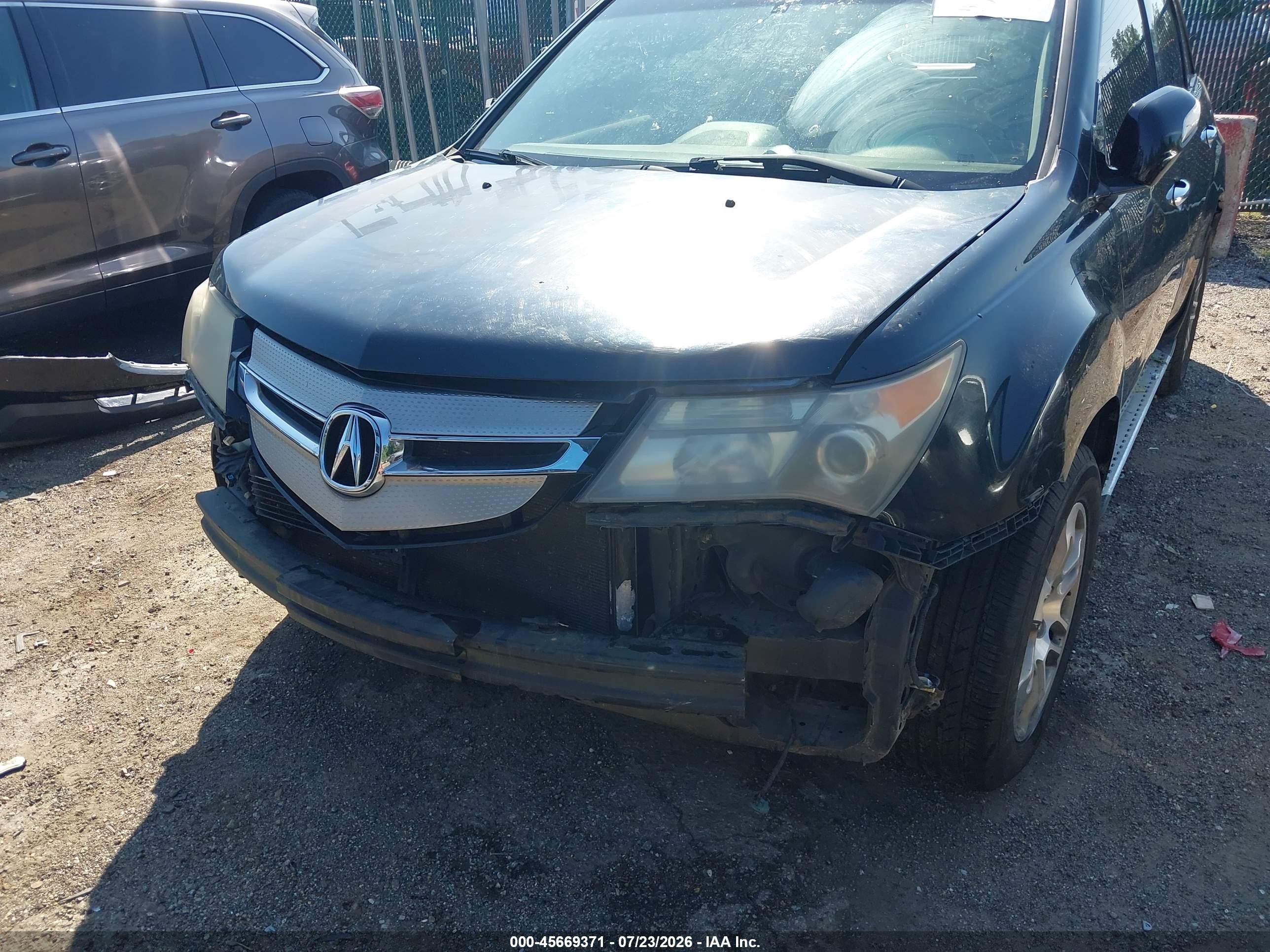 2008 Acura Mdx Technology Package Black vin: 2HNYD28328H538024