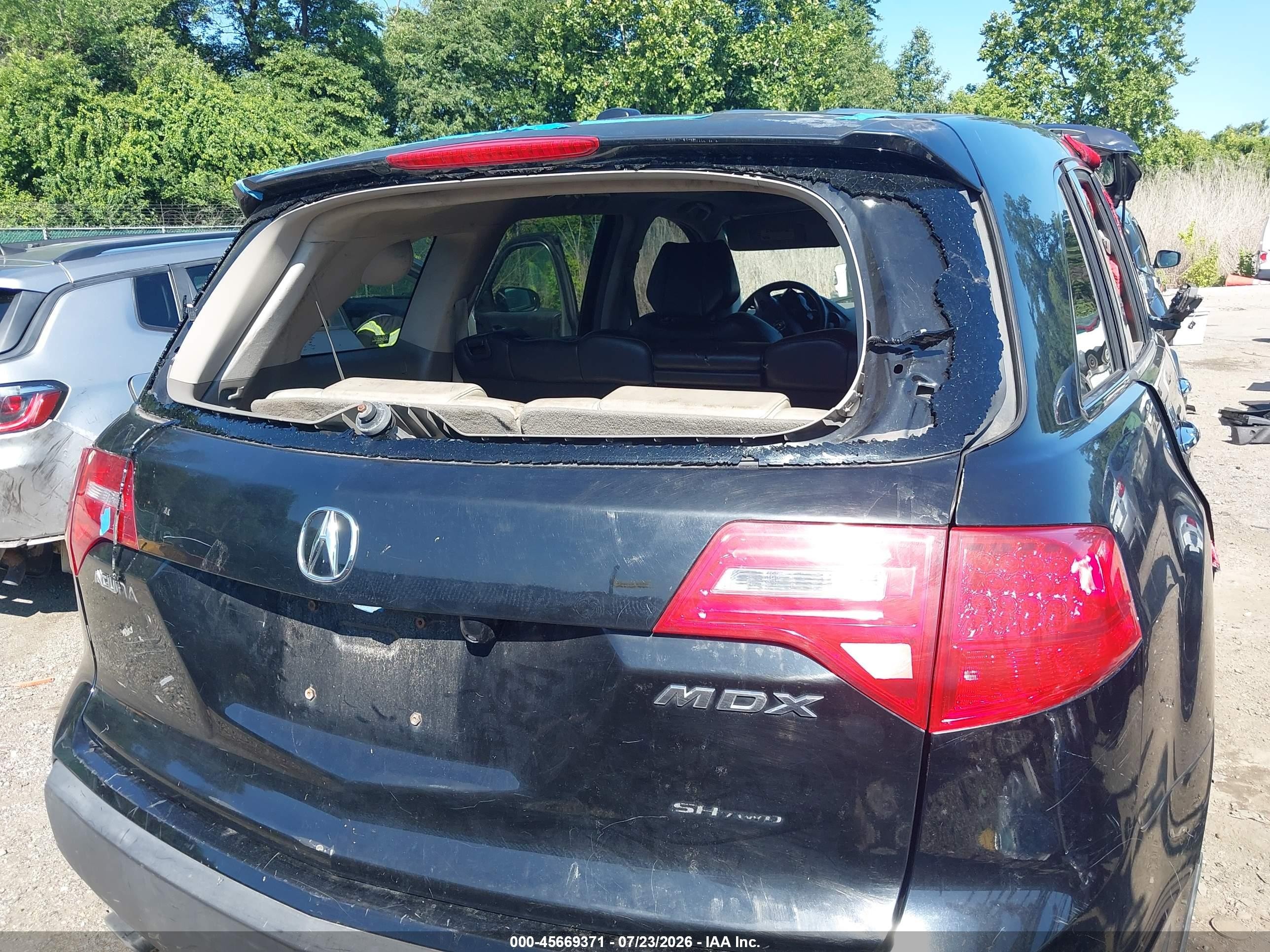 2008 Acura Mdx Technology Package Black vin: 2HNYD28328H538024