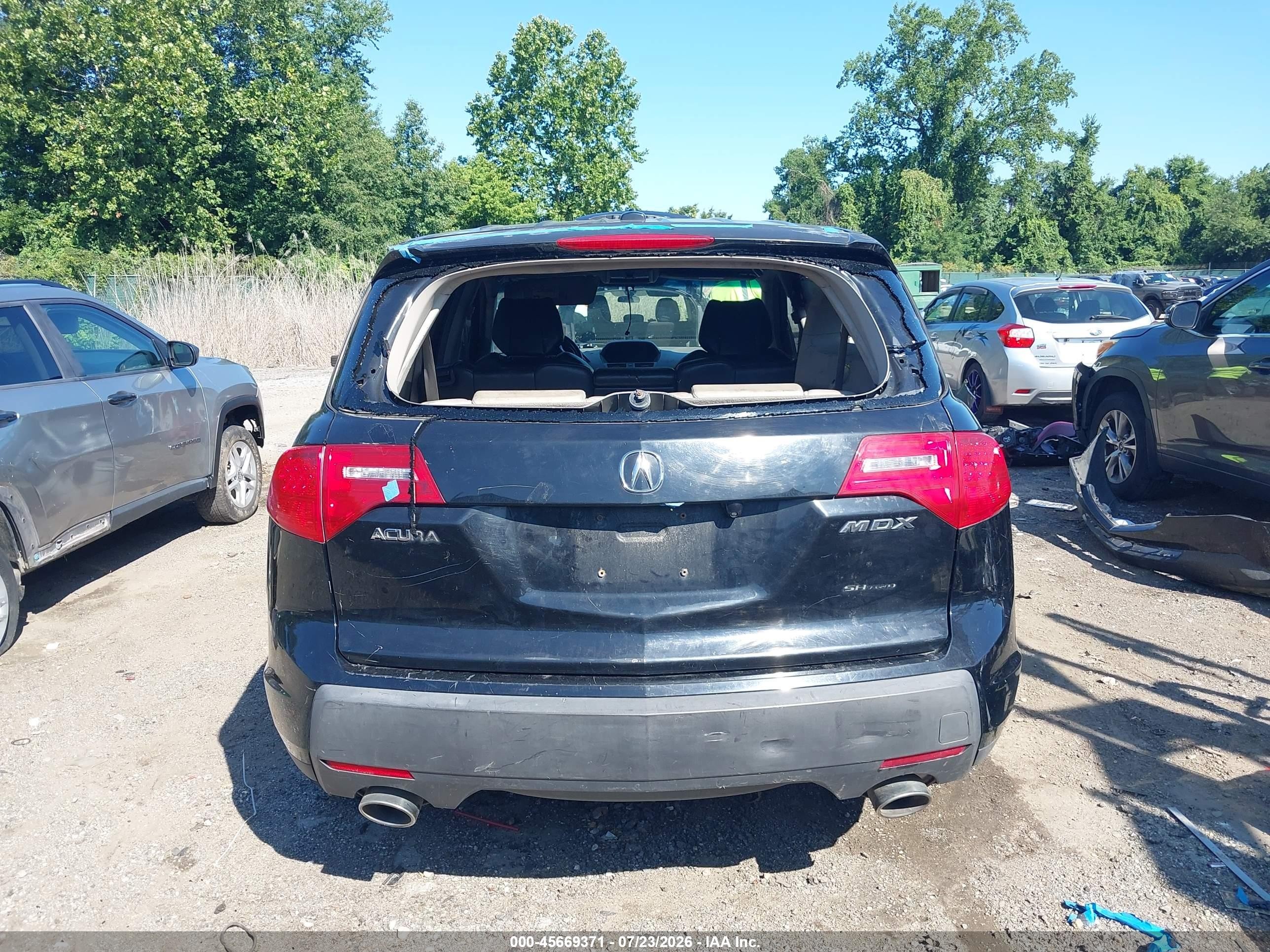 2008 Acura Mdx Technology Package Black vin: 2HNYD28328H538024