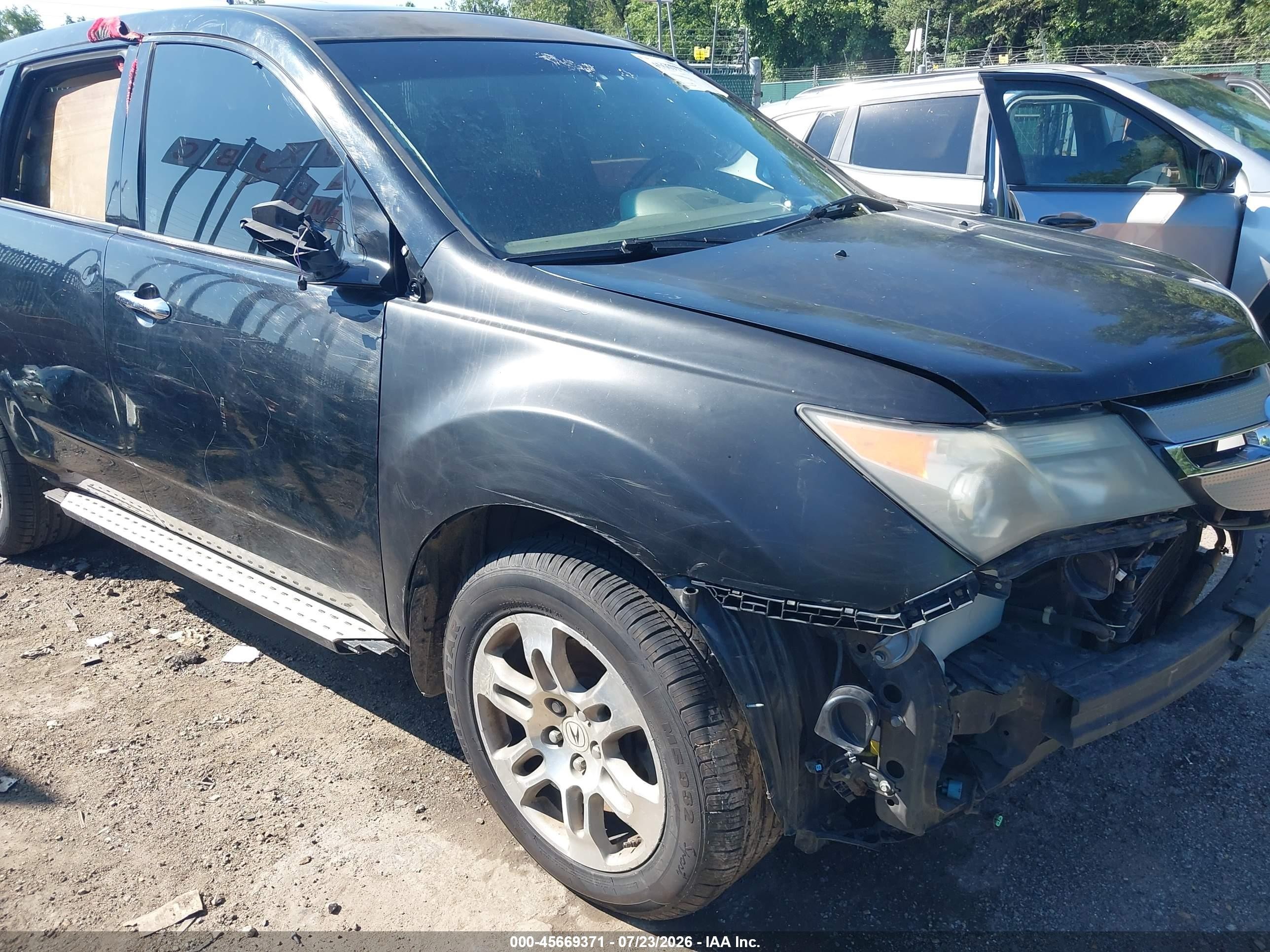 2008 Acura Mdx Technology Package Black vin: 2HNYD28328H538024