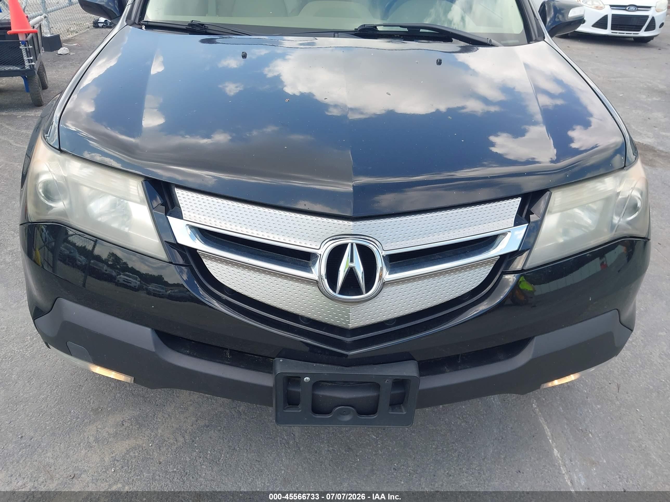 2007 Acura Mdx Technology Package Black vin: 2HNYD28337H549029
