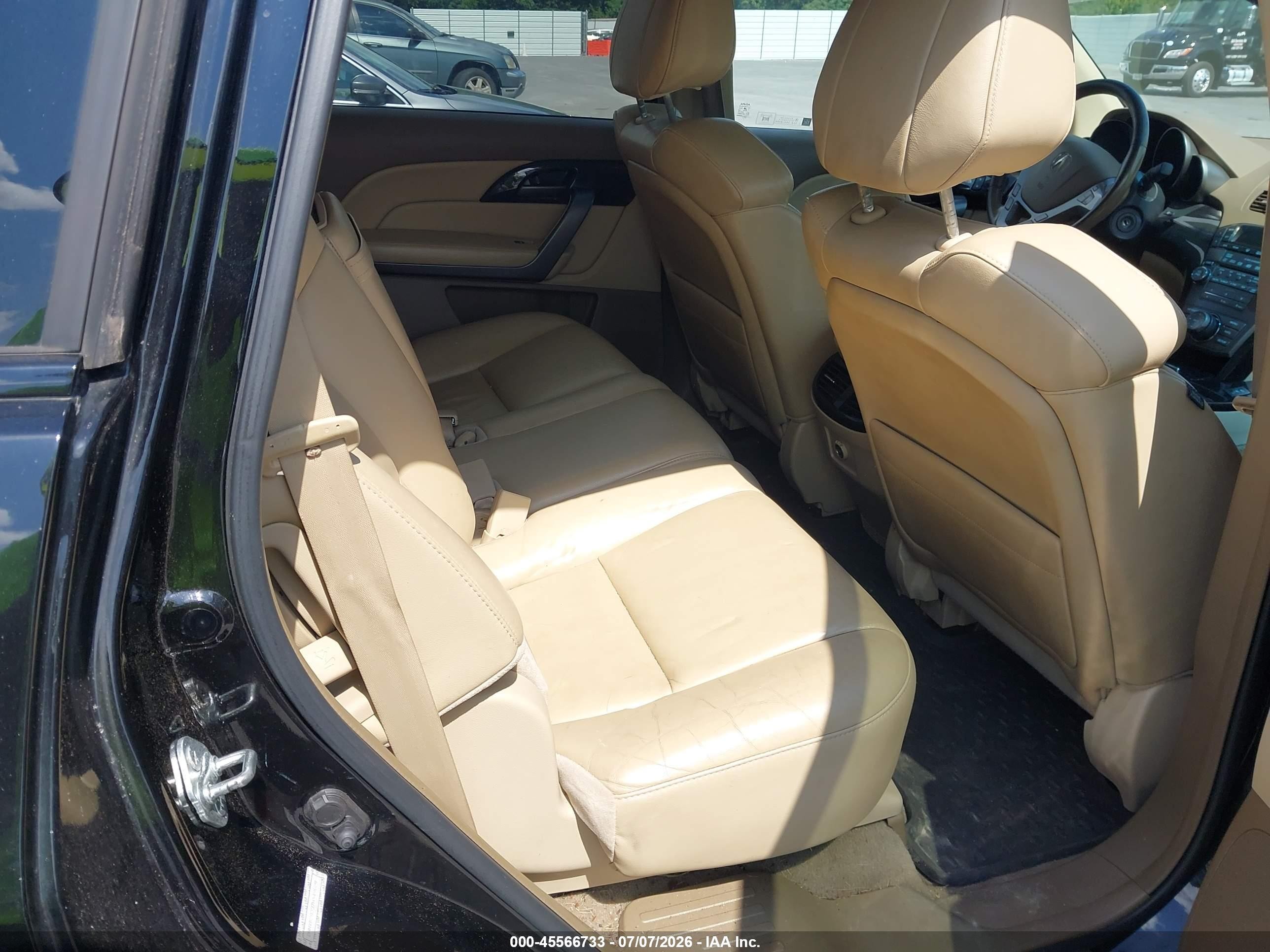 2007 Acura Mdx Technology Package Black vin: 2HNYD28337H549029