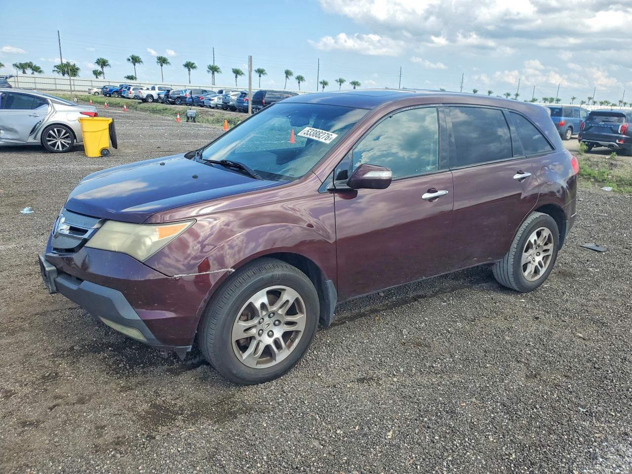 2008 Acura Mdx Technology Maroon vin: 2HNYD28338H514847