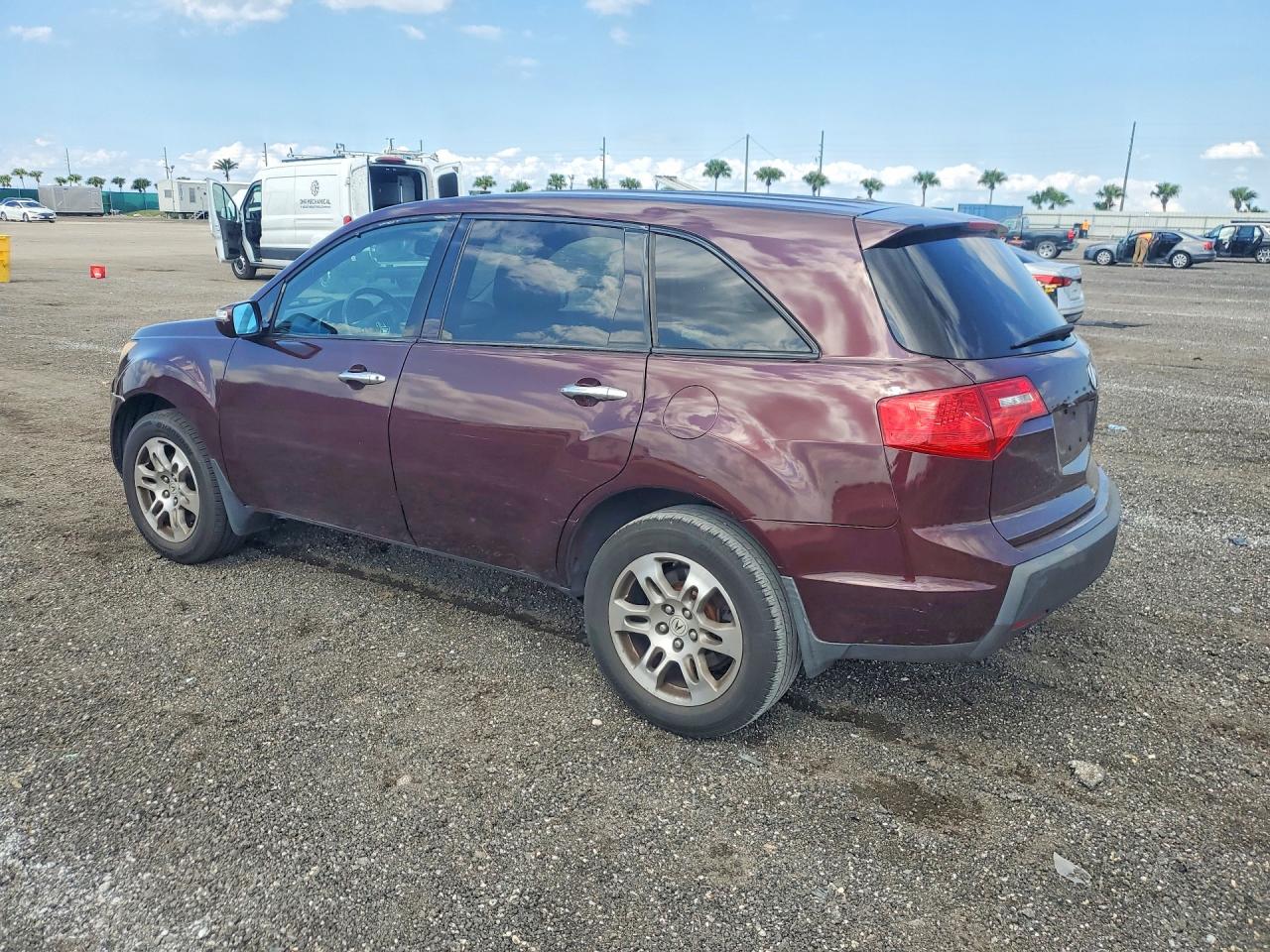 2008 Acura Mdx Technology Maroon vin: 2HNYD28338H514847