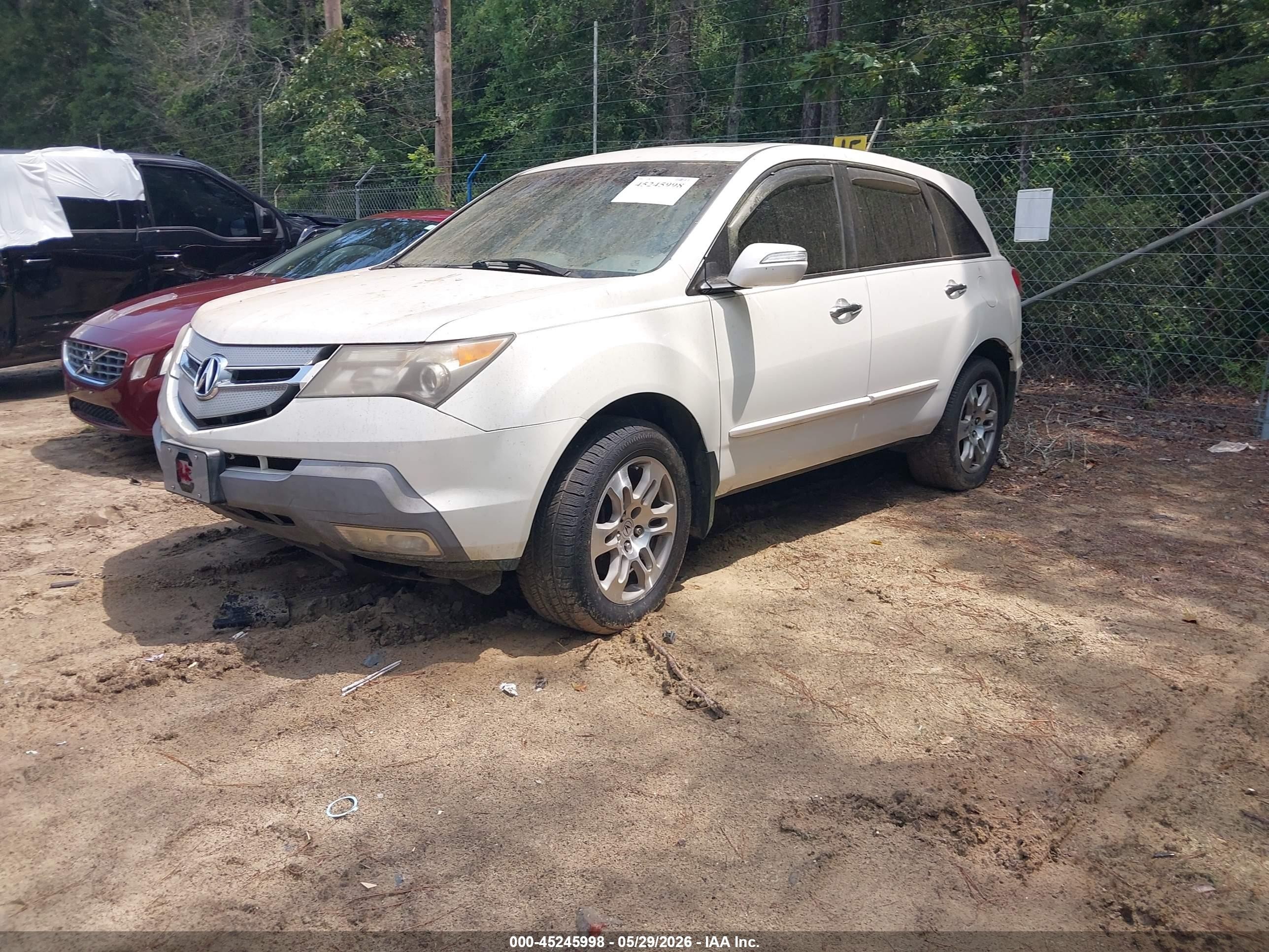 2008 Acura Mdx Technology Package White vin: 2HNYD28338H530515