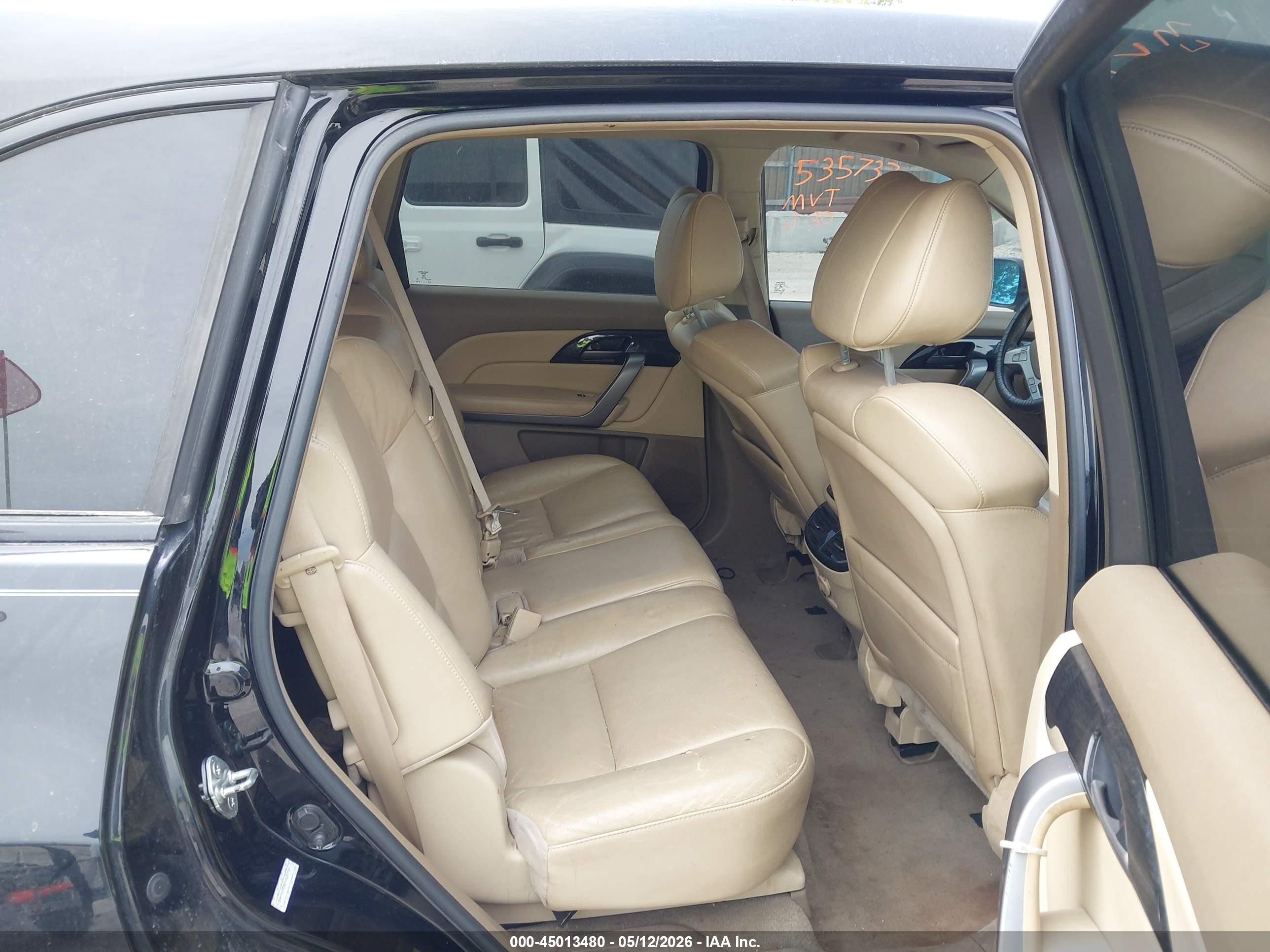 2007 Acura Mdx Technology Package Black vin: 2HNYD28347H535737