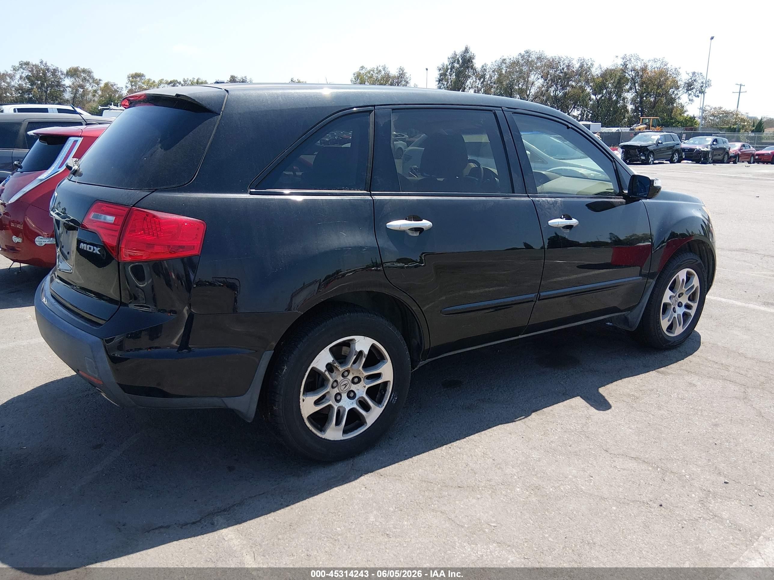 2007 Acura Mdx Technology Package Black vin: 2HNYD28347H535740
