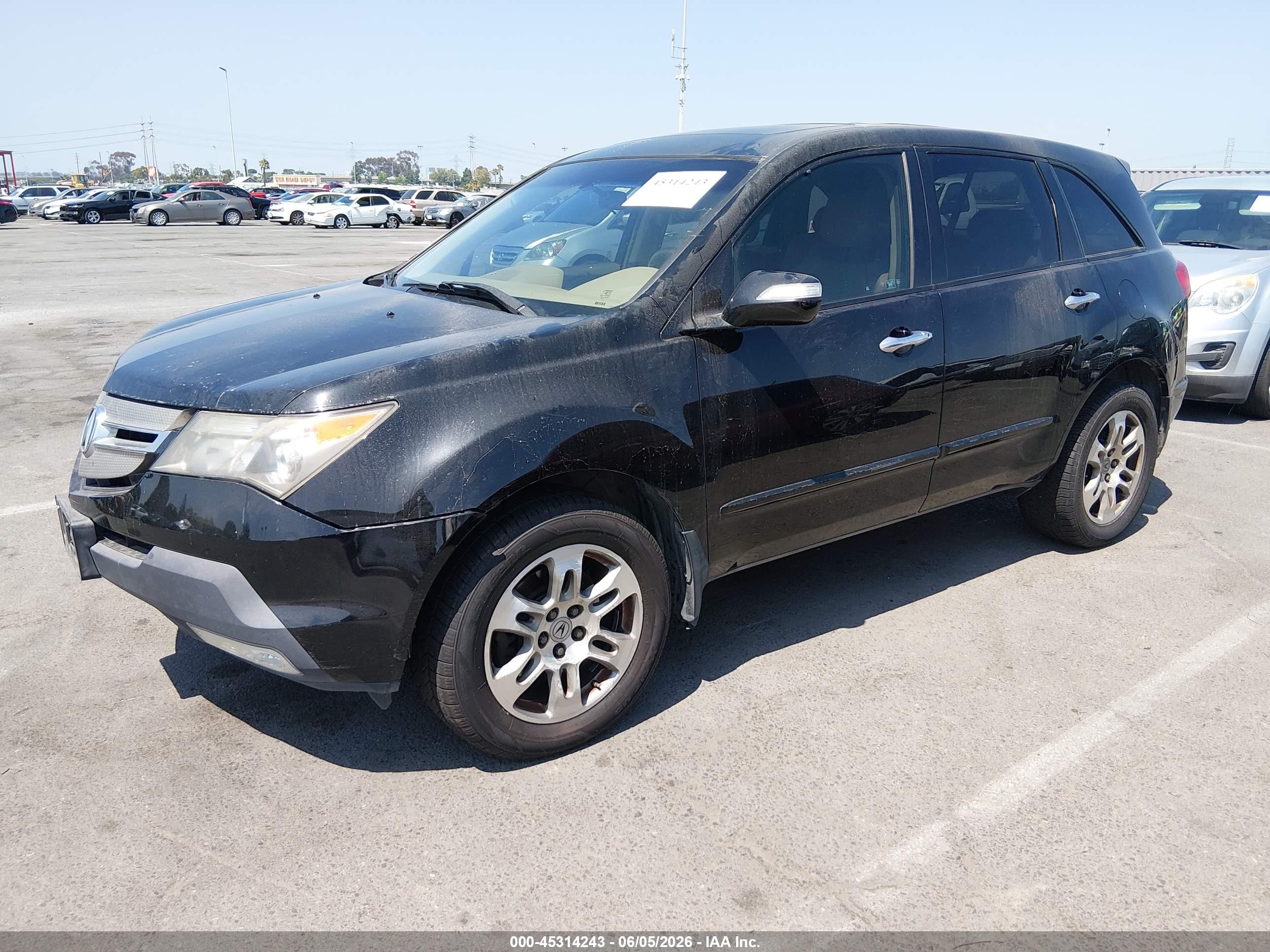2007 Acura Mdx Technology Package Black vin: 2HNYD28347H535740