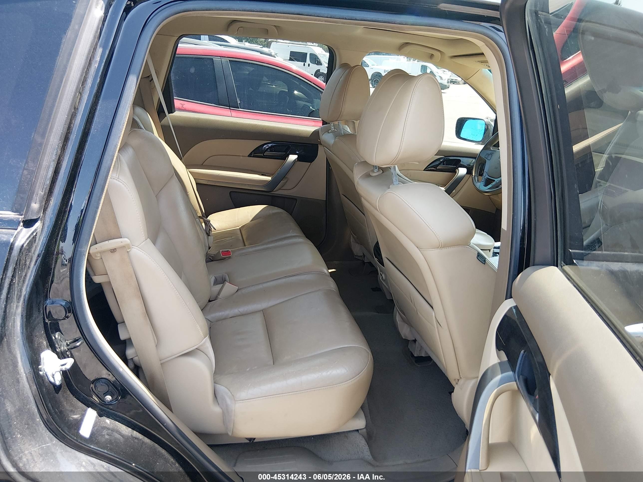 2007 Acura Mdx Technology Package Black vin: 2HNYD28347H535740