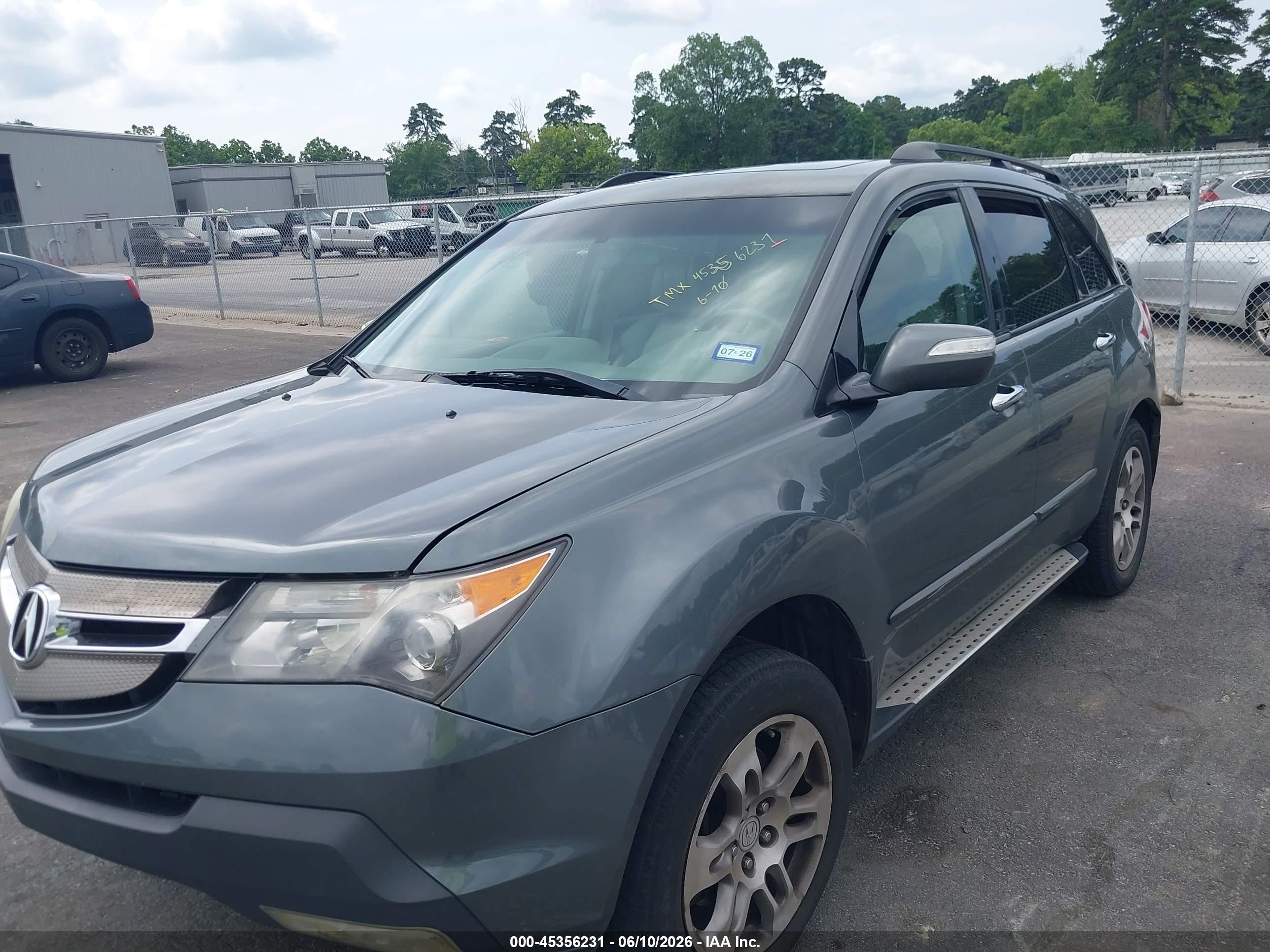 2007 Acura Mdx Technology Package Gray vin: 2HNYD28347H545538