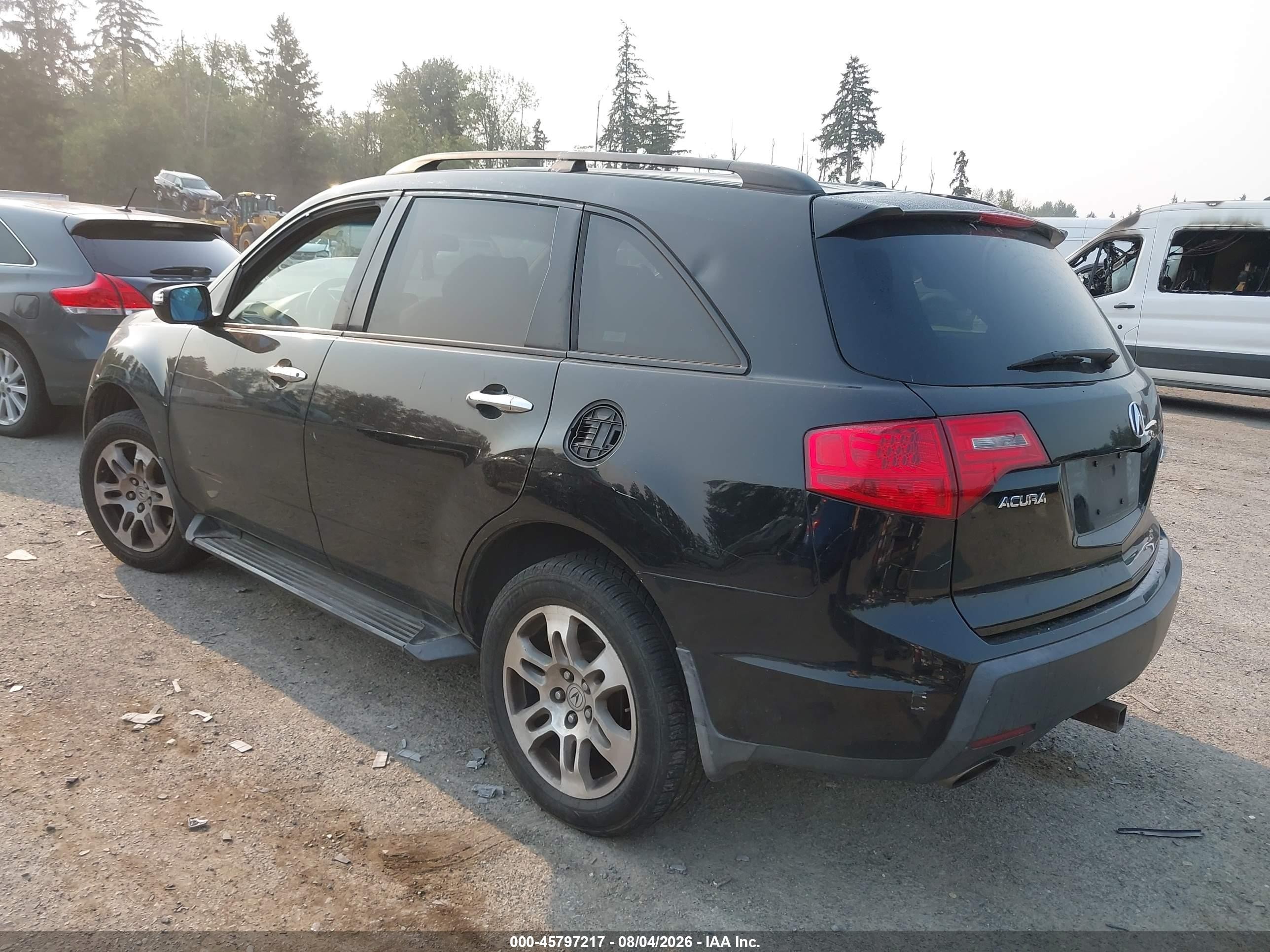 2008 Acura Mdx Technology Package Черный vin: 2HNYD28348H512878