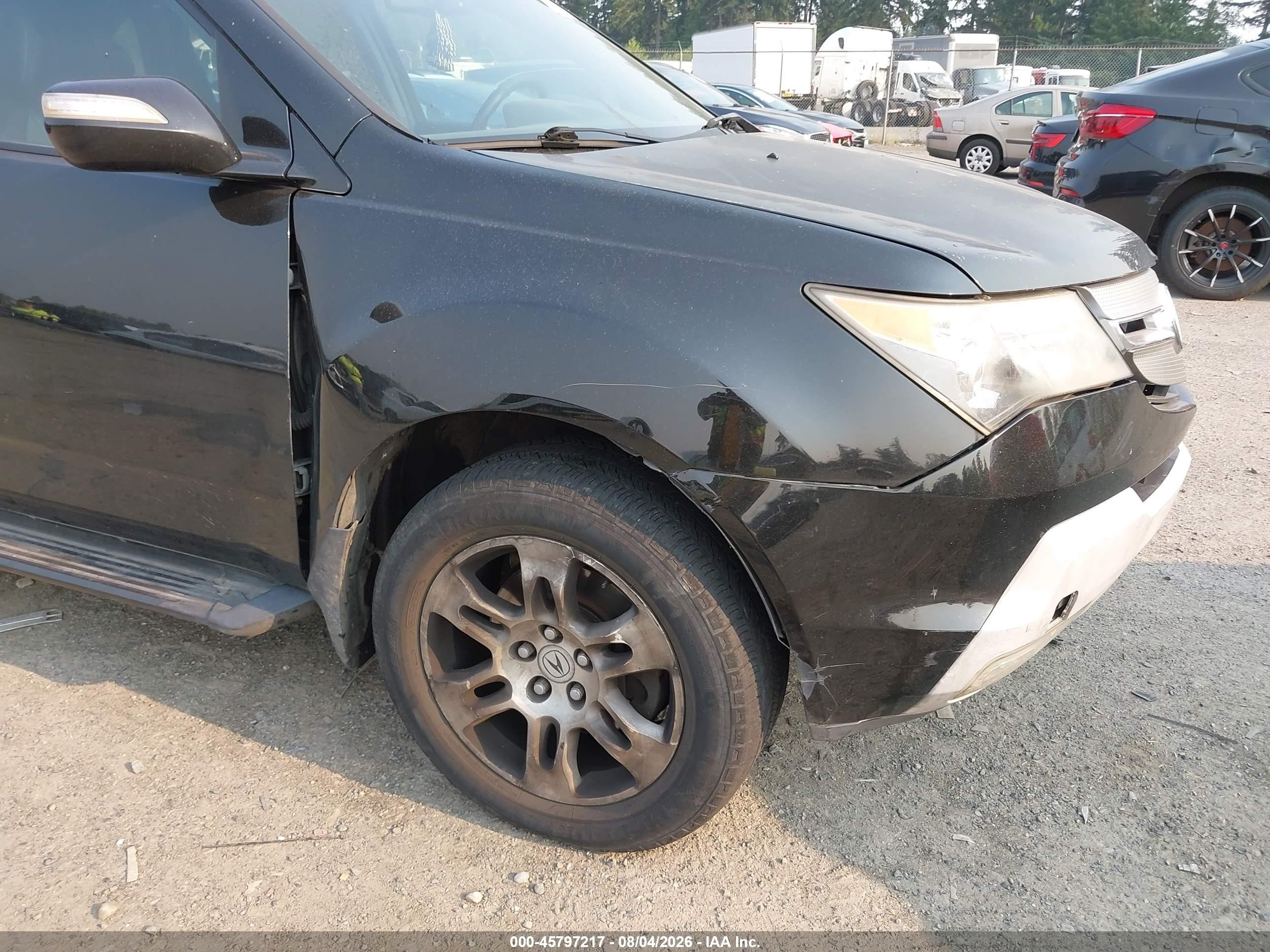 2008 Acura Mdx Technology Package Черный vin: 2HNYD28348H512878