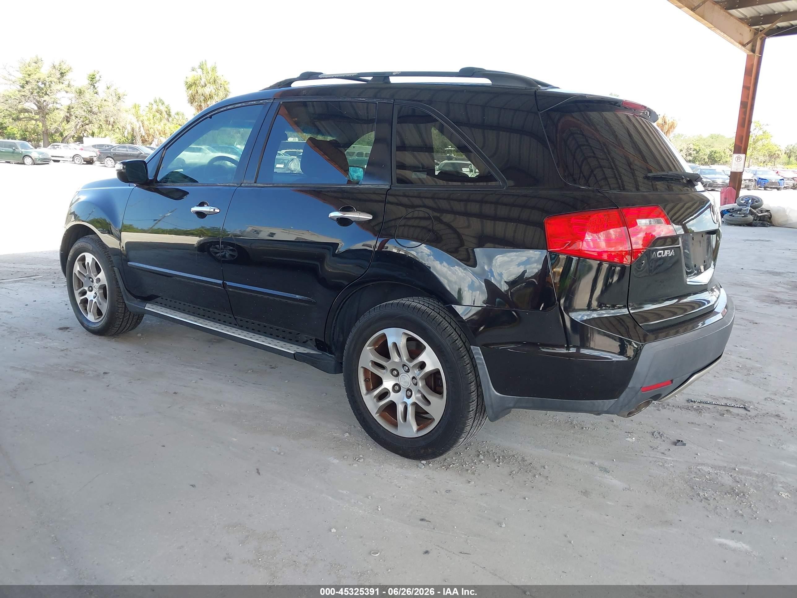 2007 Acura Mdx Technology Package Black vin: 2HNYD28357H508417