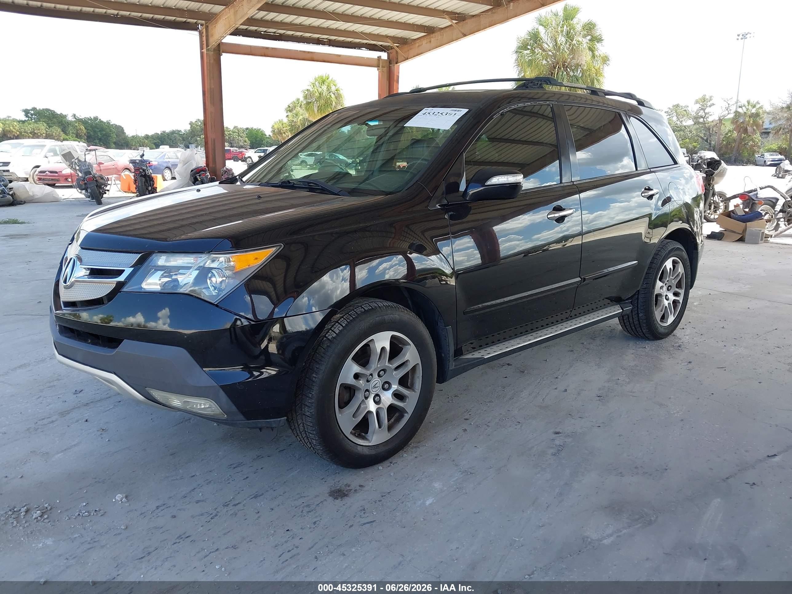 2007 Acura Mdx Technology Package Black vin: 2HNYD28357H508417