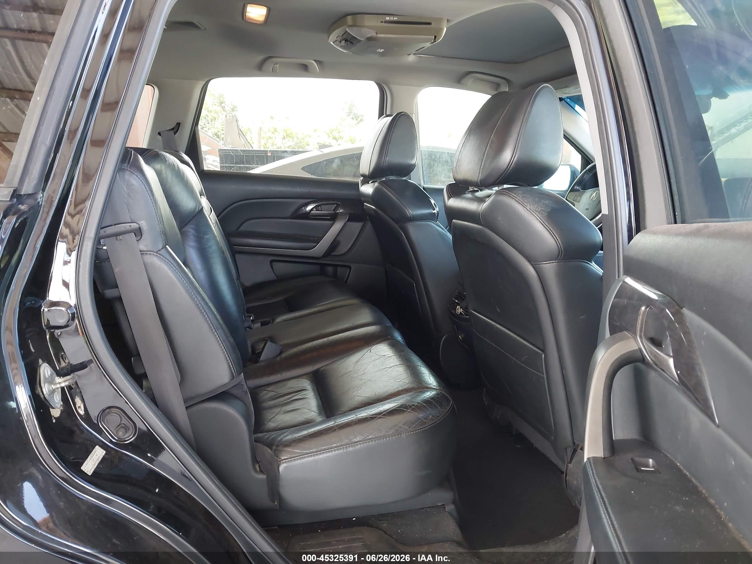 2007 Acura Mdx Technology Package Black vin: 2HNYD28357H508417