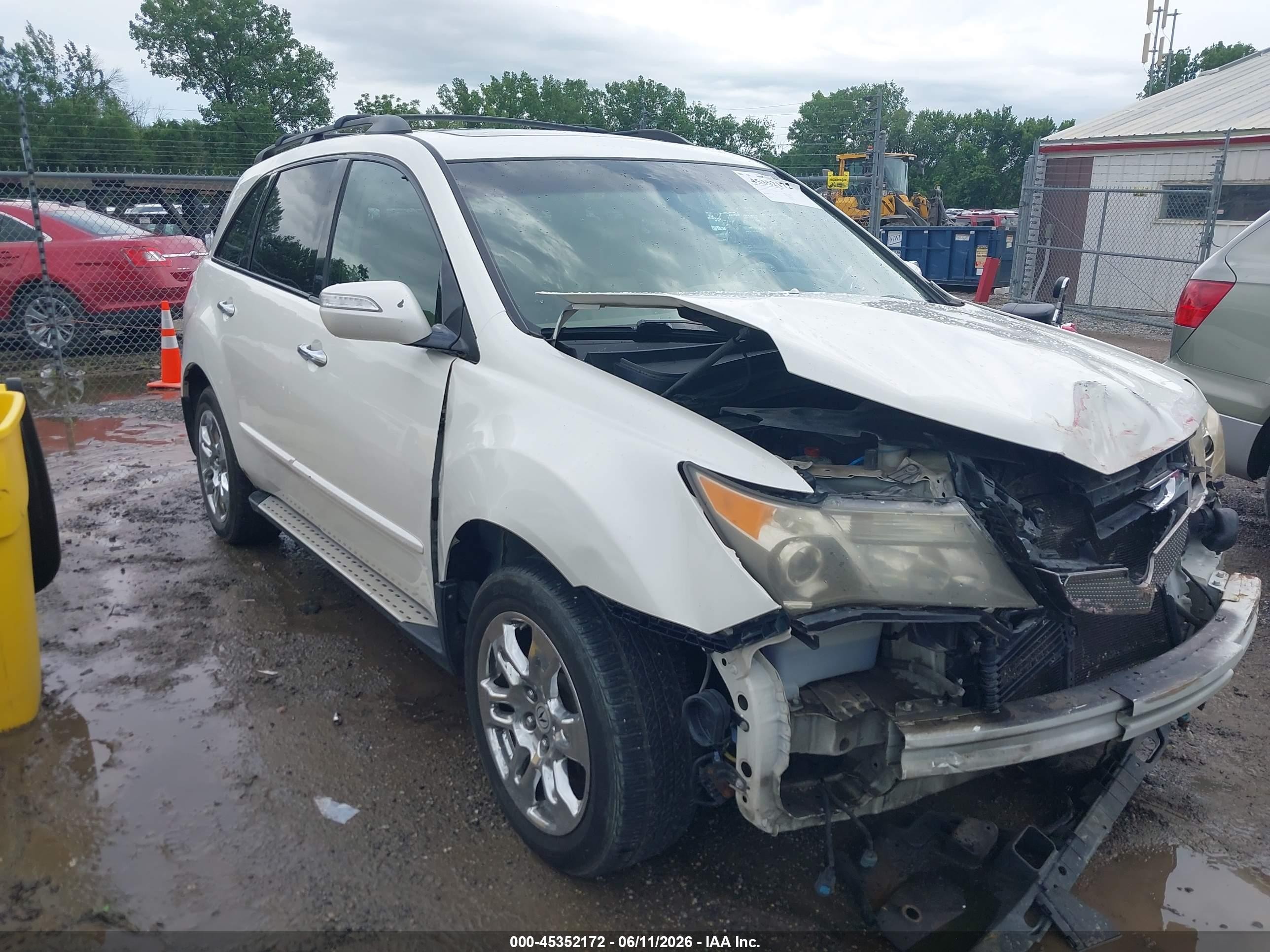 2007 Acura Mdx Technology Package White vin: 2HNYD28357H510412