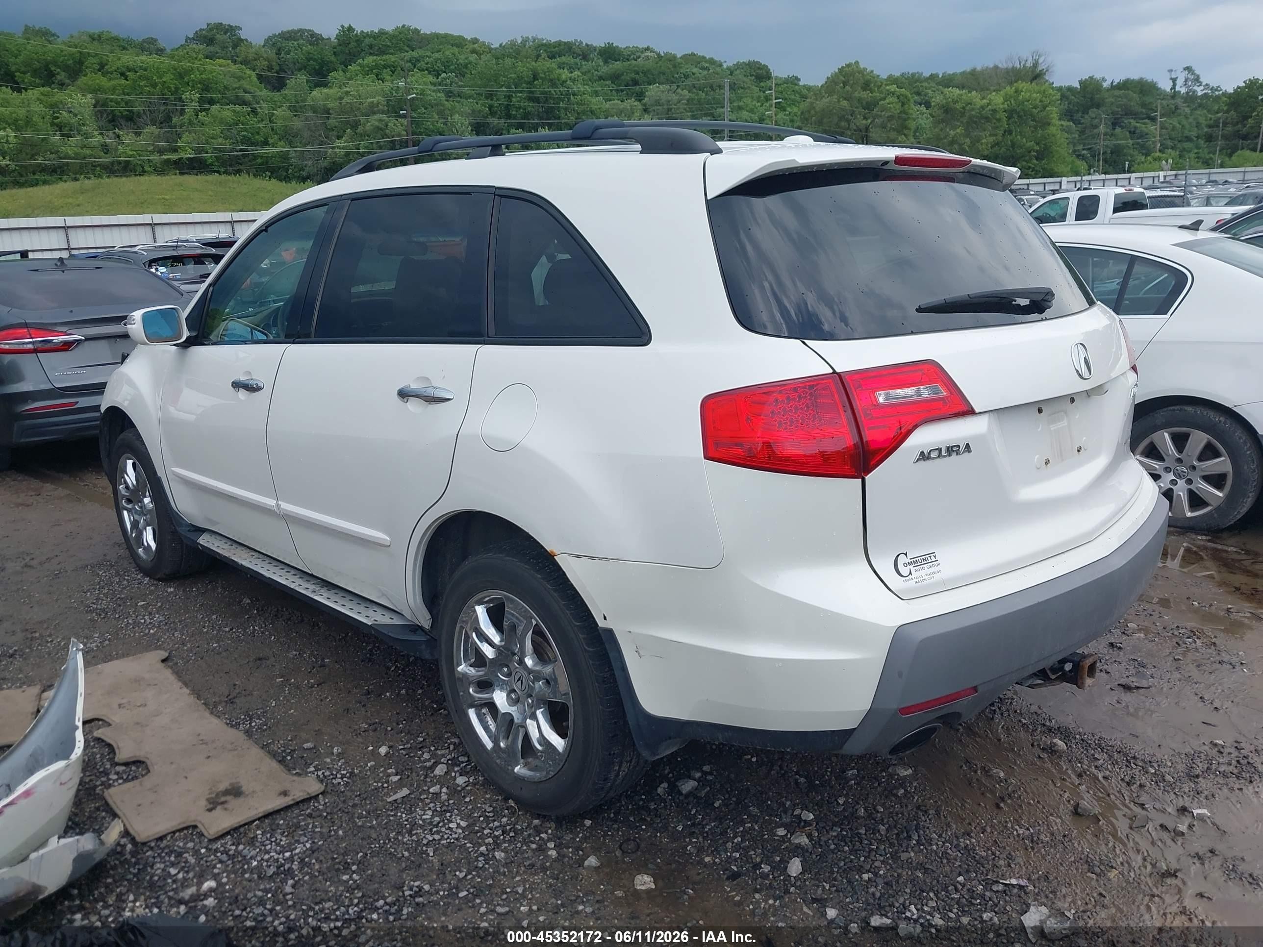 2007 Acura Mdx Technology Package White vin: 2HNYD28357H510412