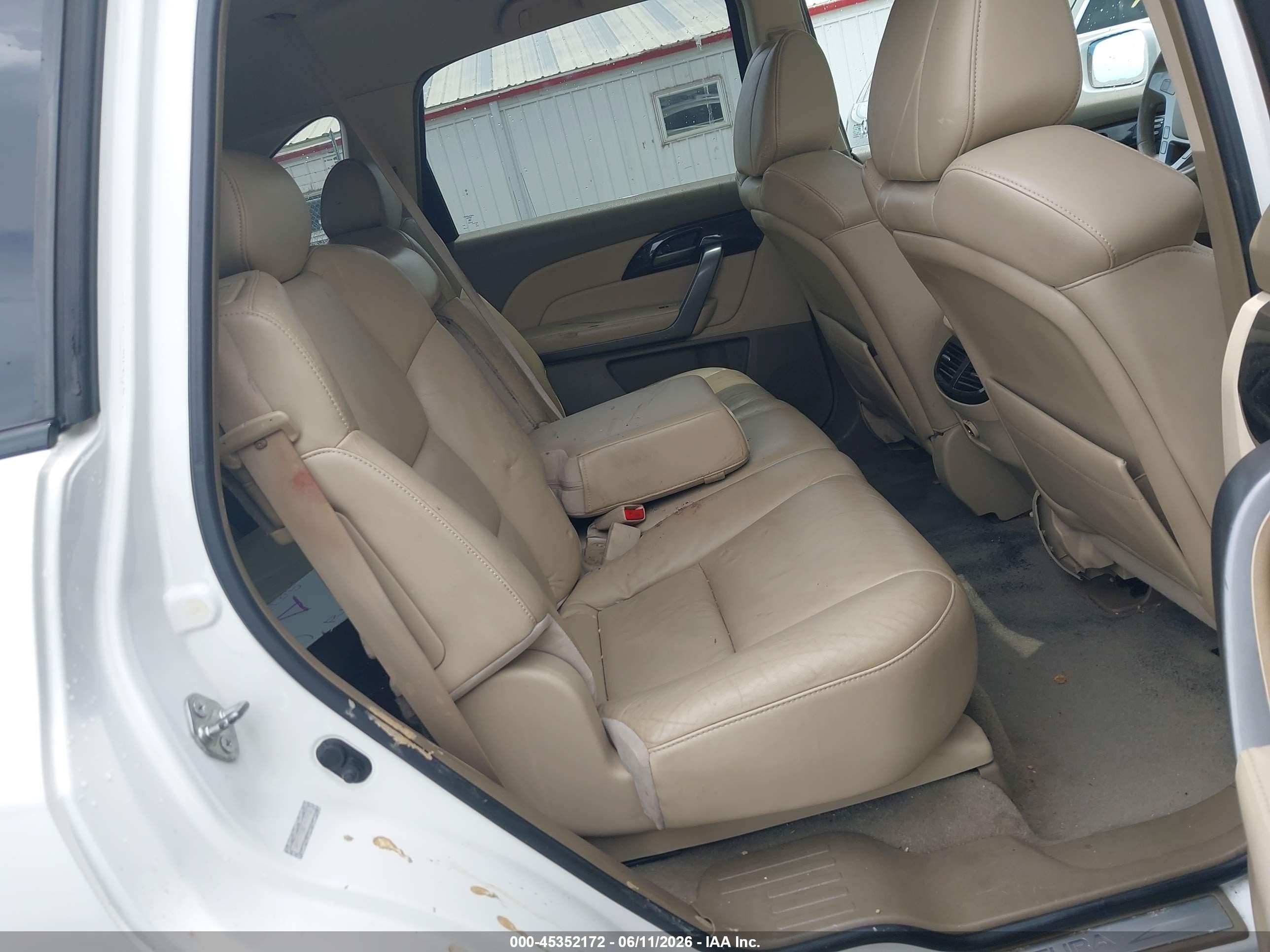 2007 Acura Mdx Technology Package White vin: 2HNYD28357H510412