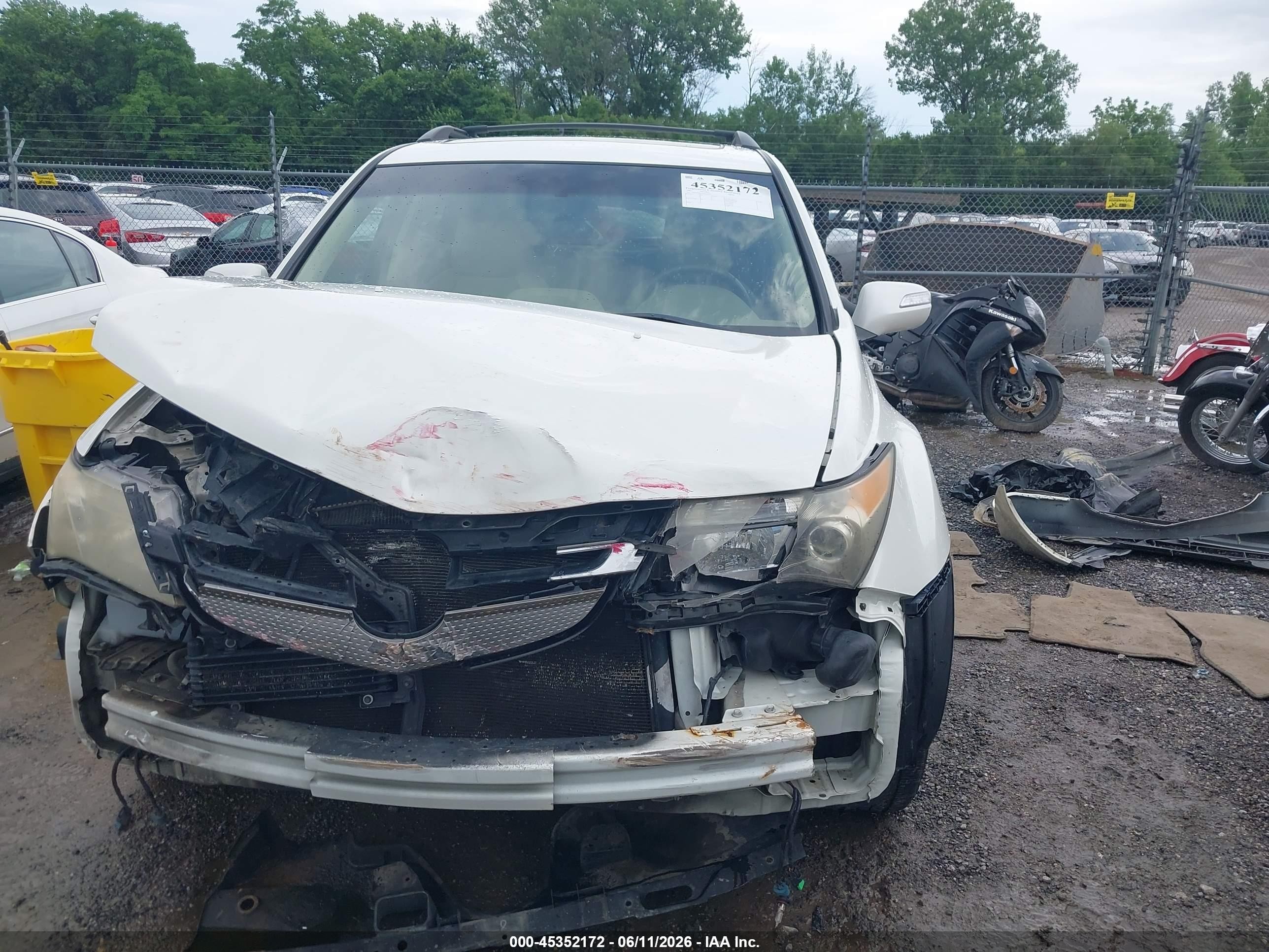 2007 Acura Mdx Technology Package White vin: 2HNYD28357H510412