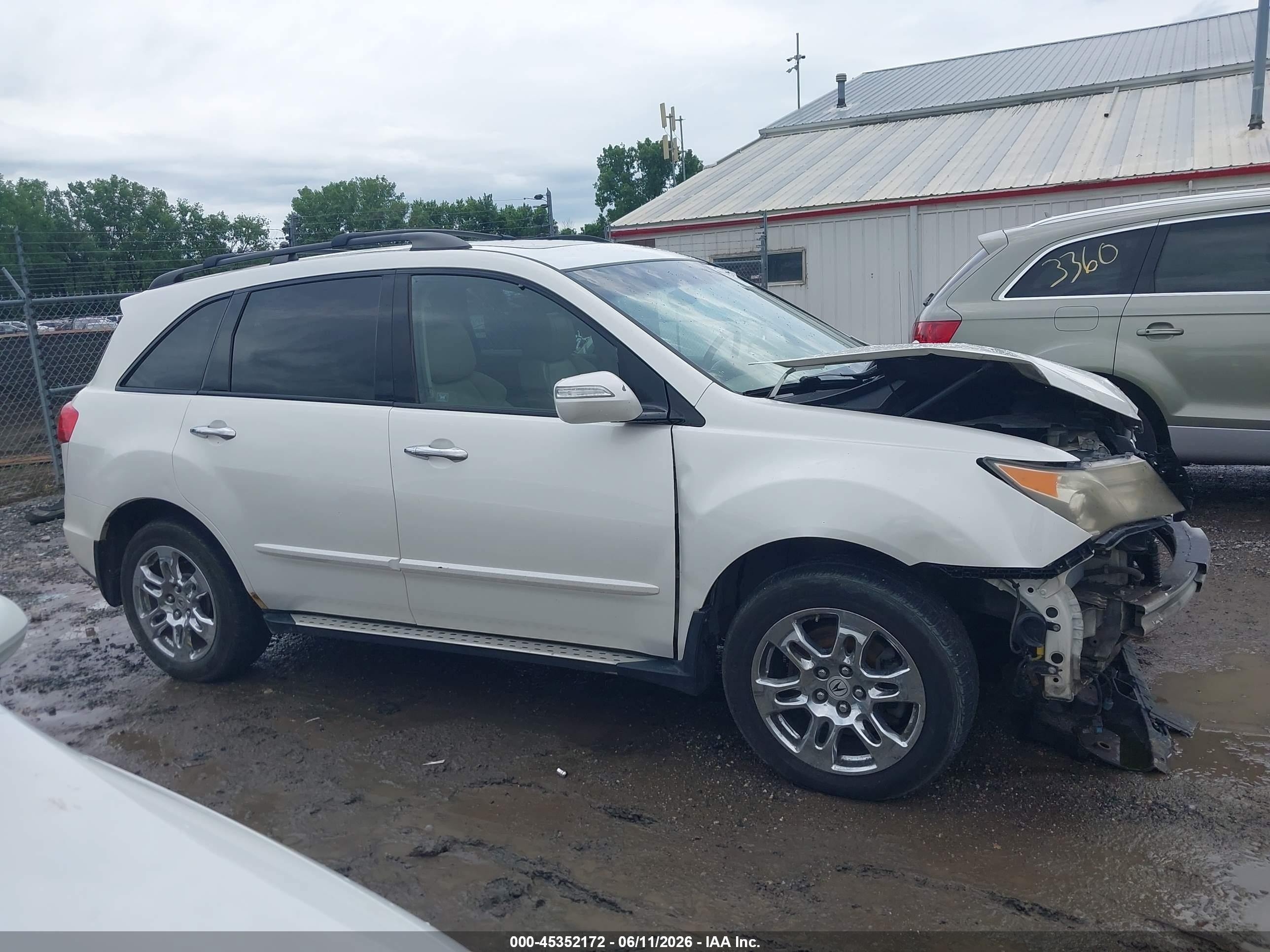 2007 Acura Mdx Technology Package White vin: 2HNYD28357H510412