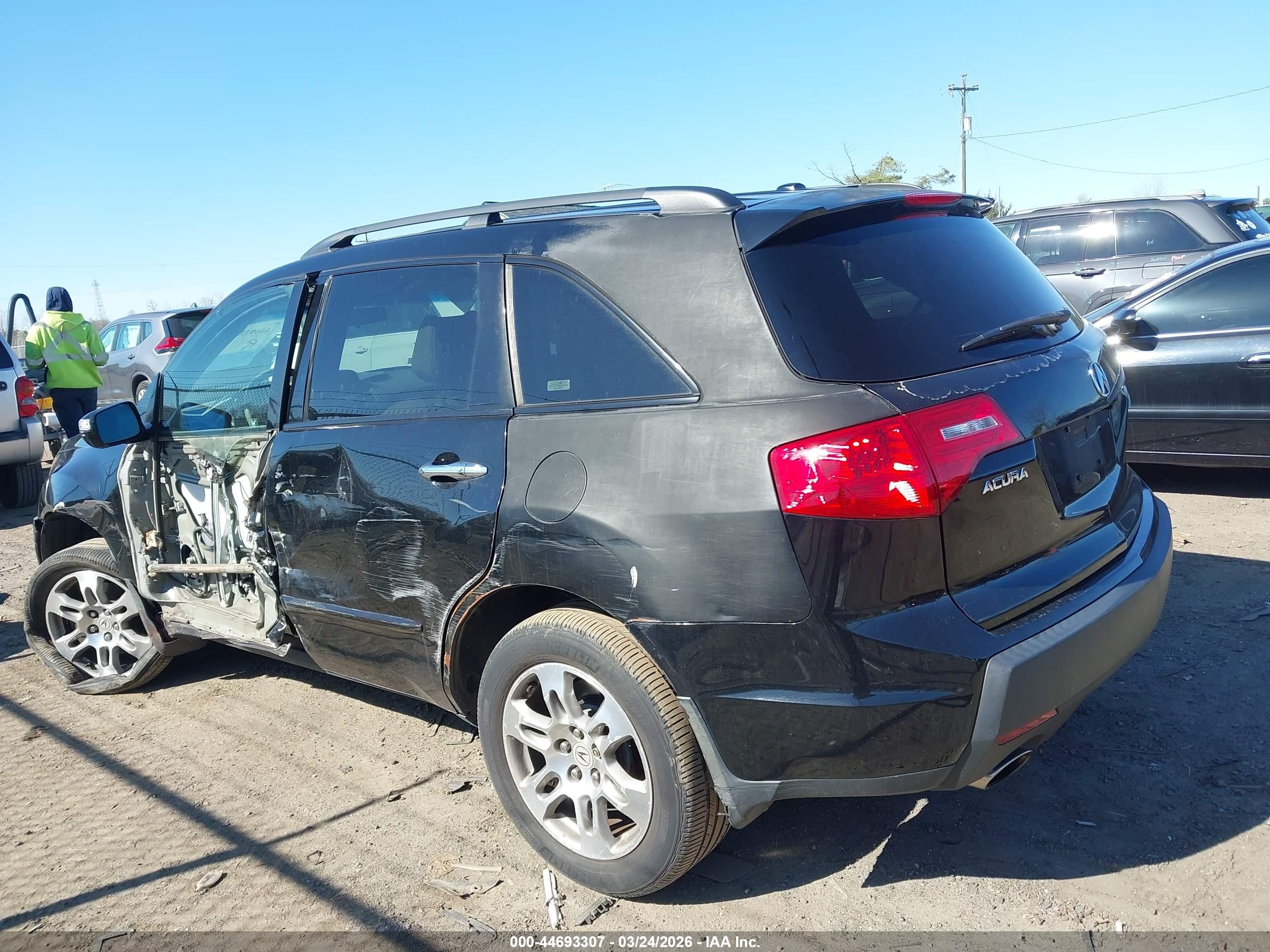 2007 Acura Mdx Technology Package Black vin: 2HNYD28357H511317