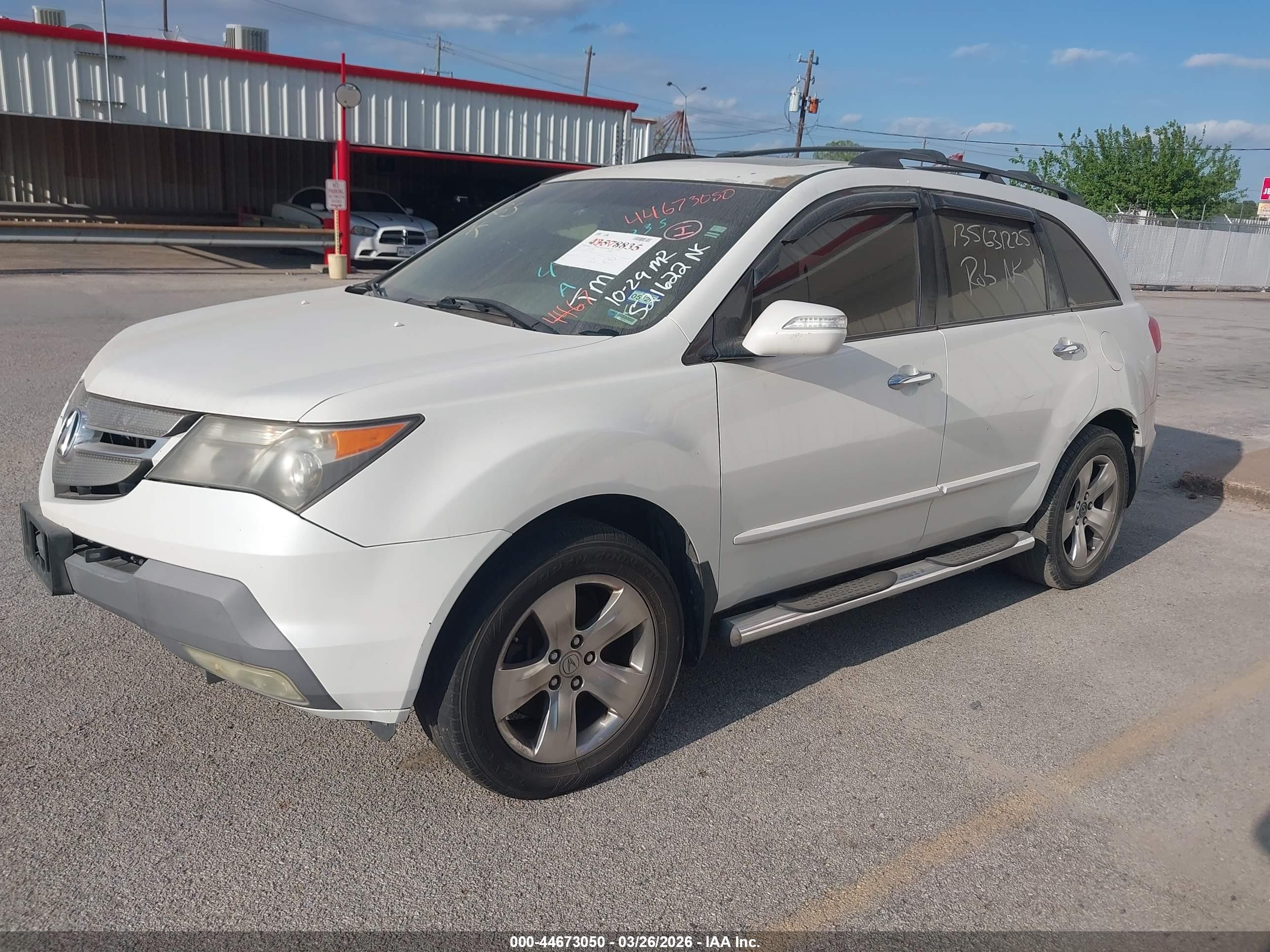 2007 Acura Mdx Technology Package White vin: 2HNYD28357H521622