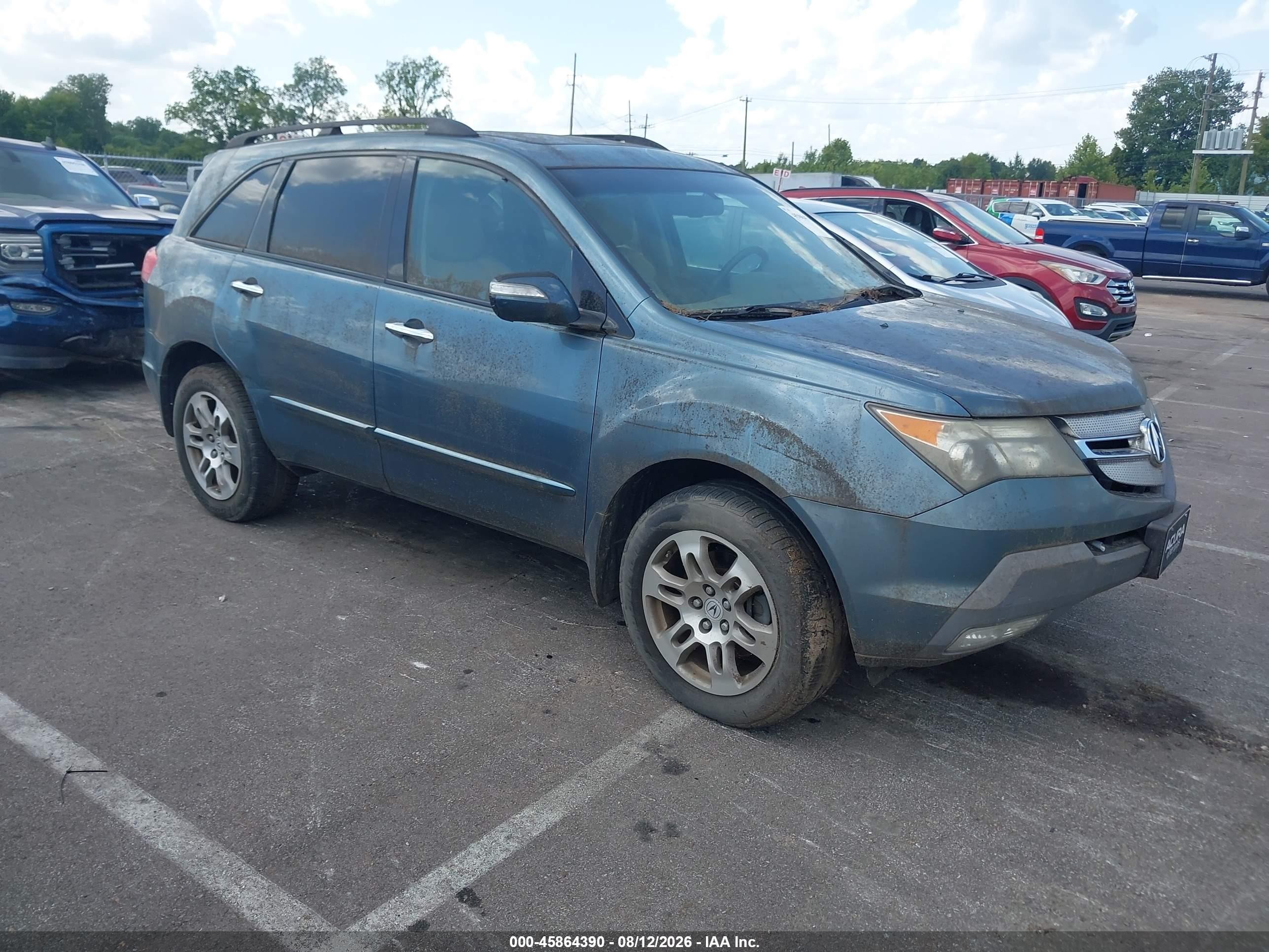 2008 Acura Mdx Technology Package Green vin: 2HNYD28358H502800