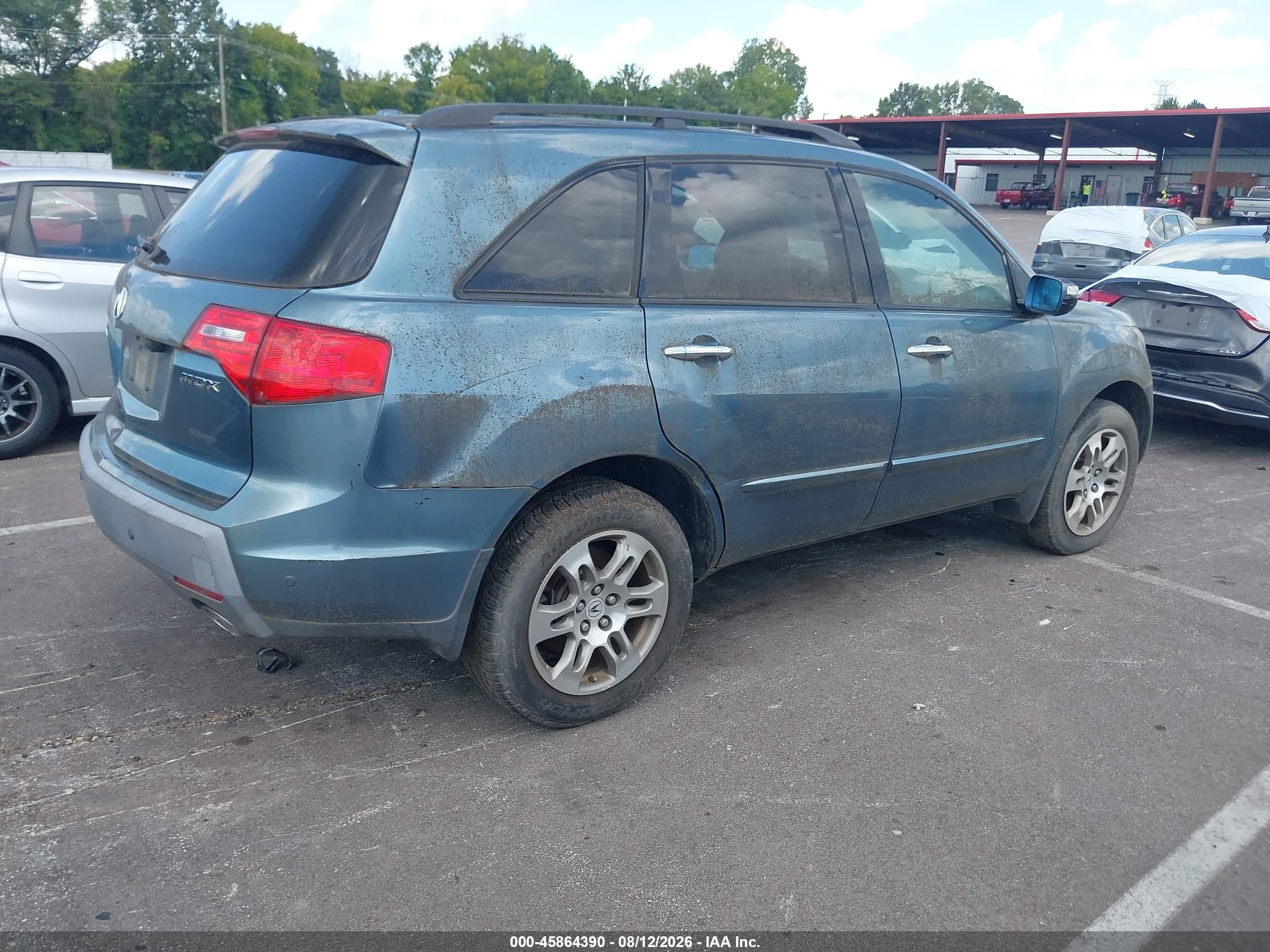 2008 Acura Mdx Technology Package Green vin: 2HNYD28358H502800