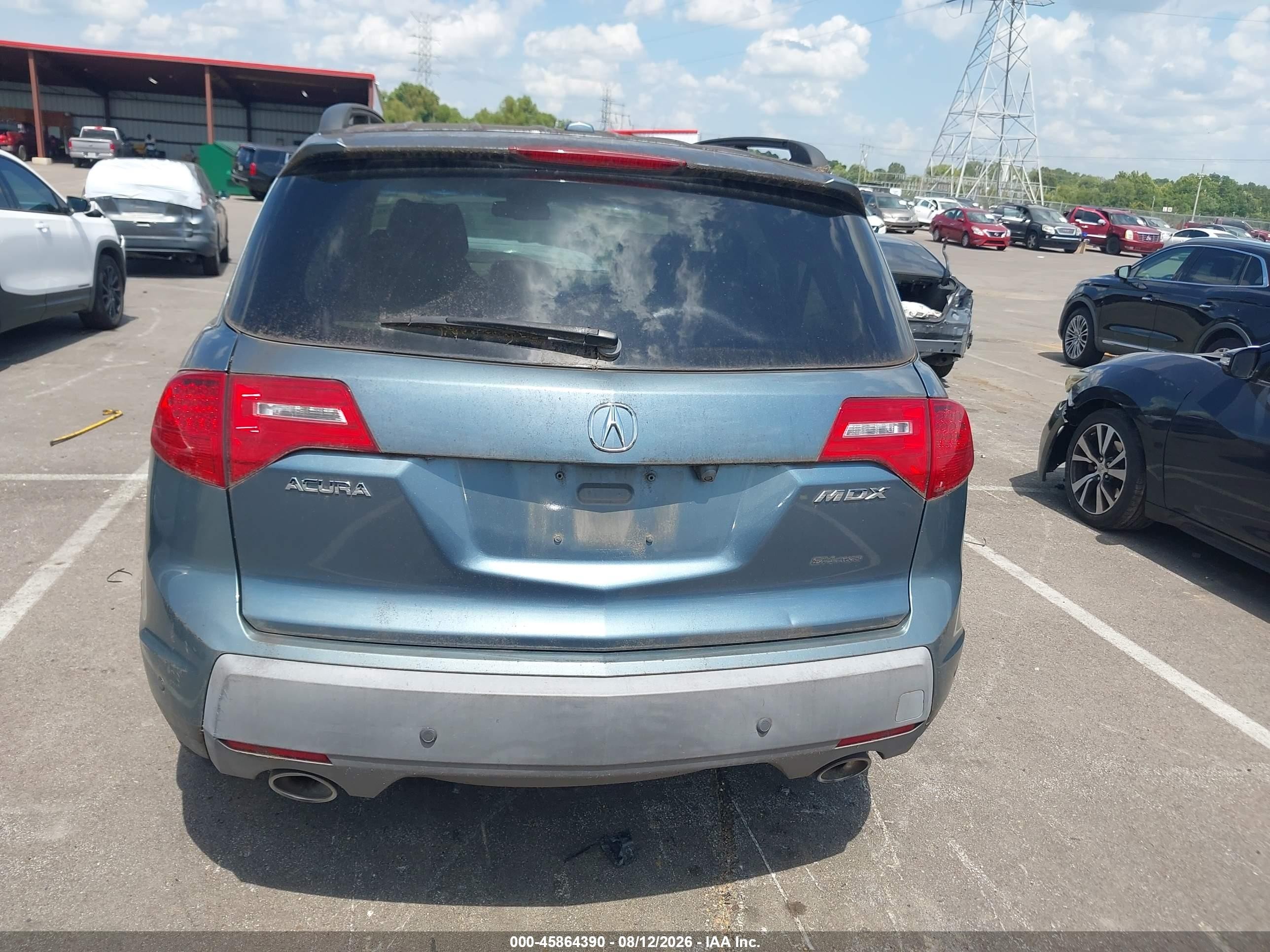 2008 Acura Mdx Technology Package Green vin: 2HNYD28358H502800