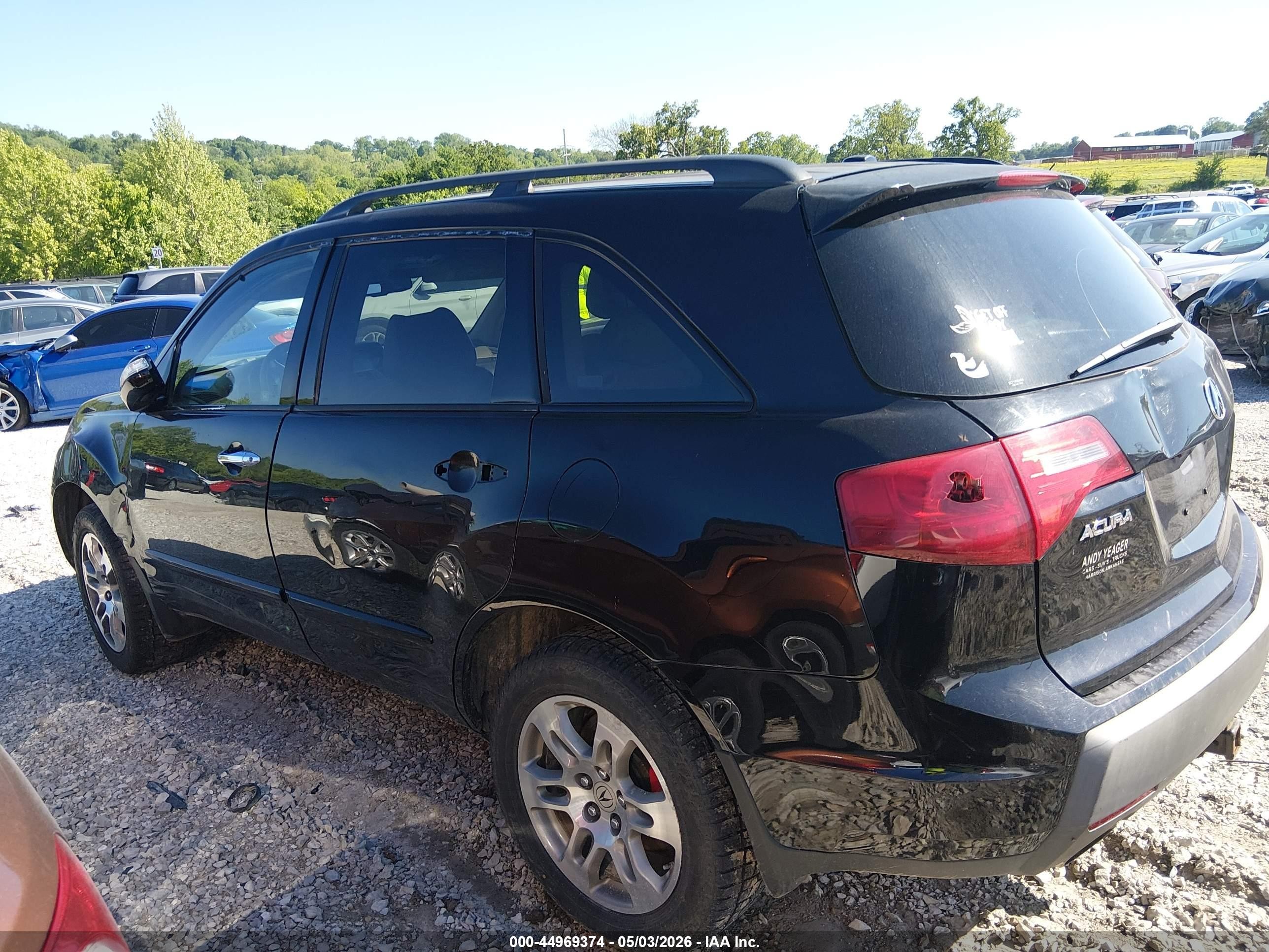 2008 Acura Mdx Technology Package Black vin: 2HNYD28358H514087