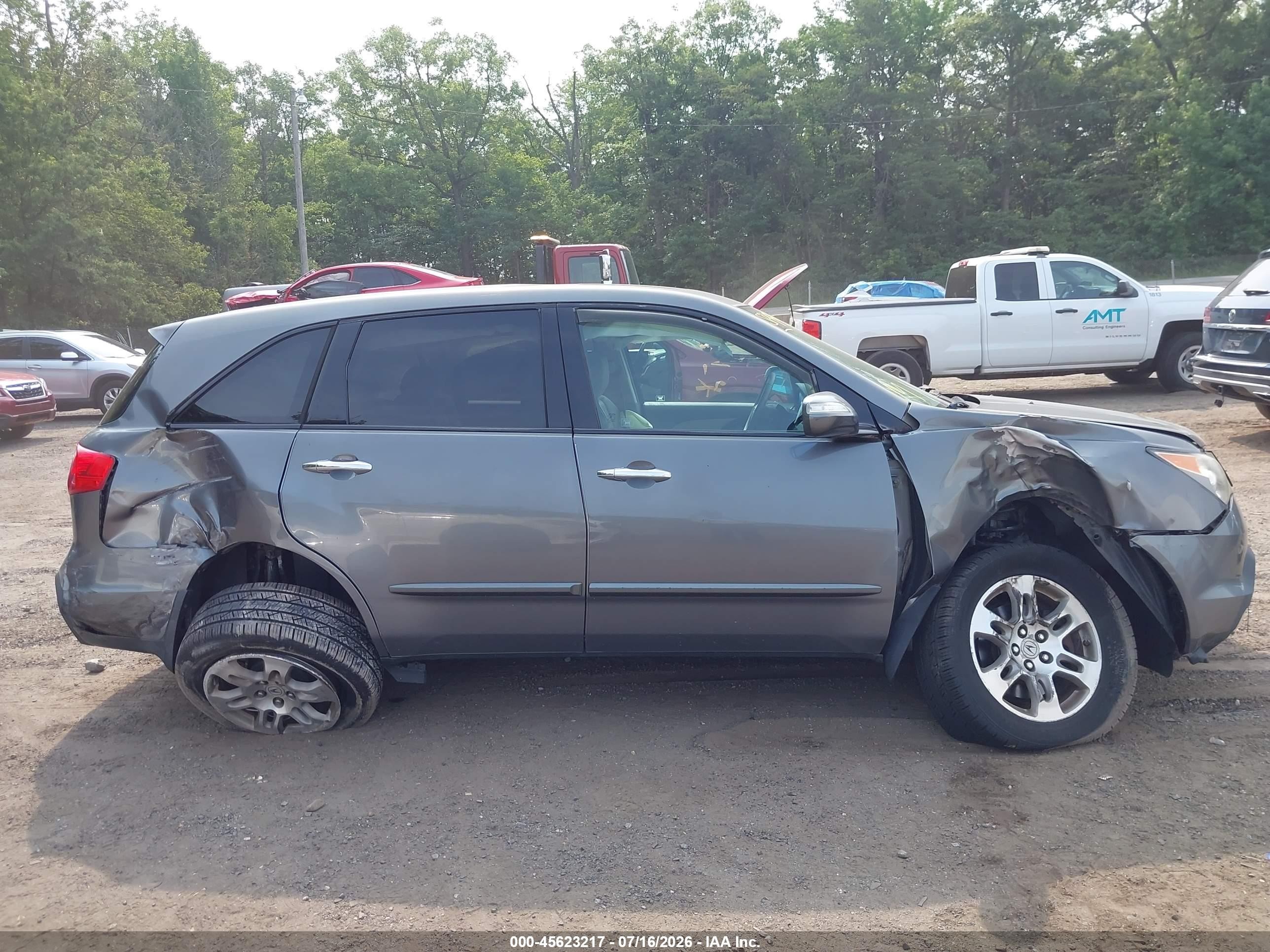 2008 Acura Mdx Technology Package Gray vin: 2HNYD28358H519578