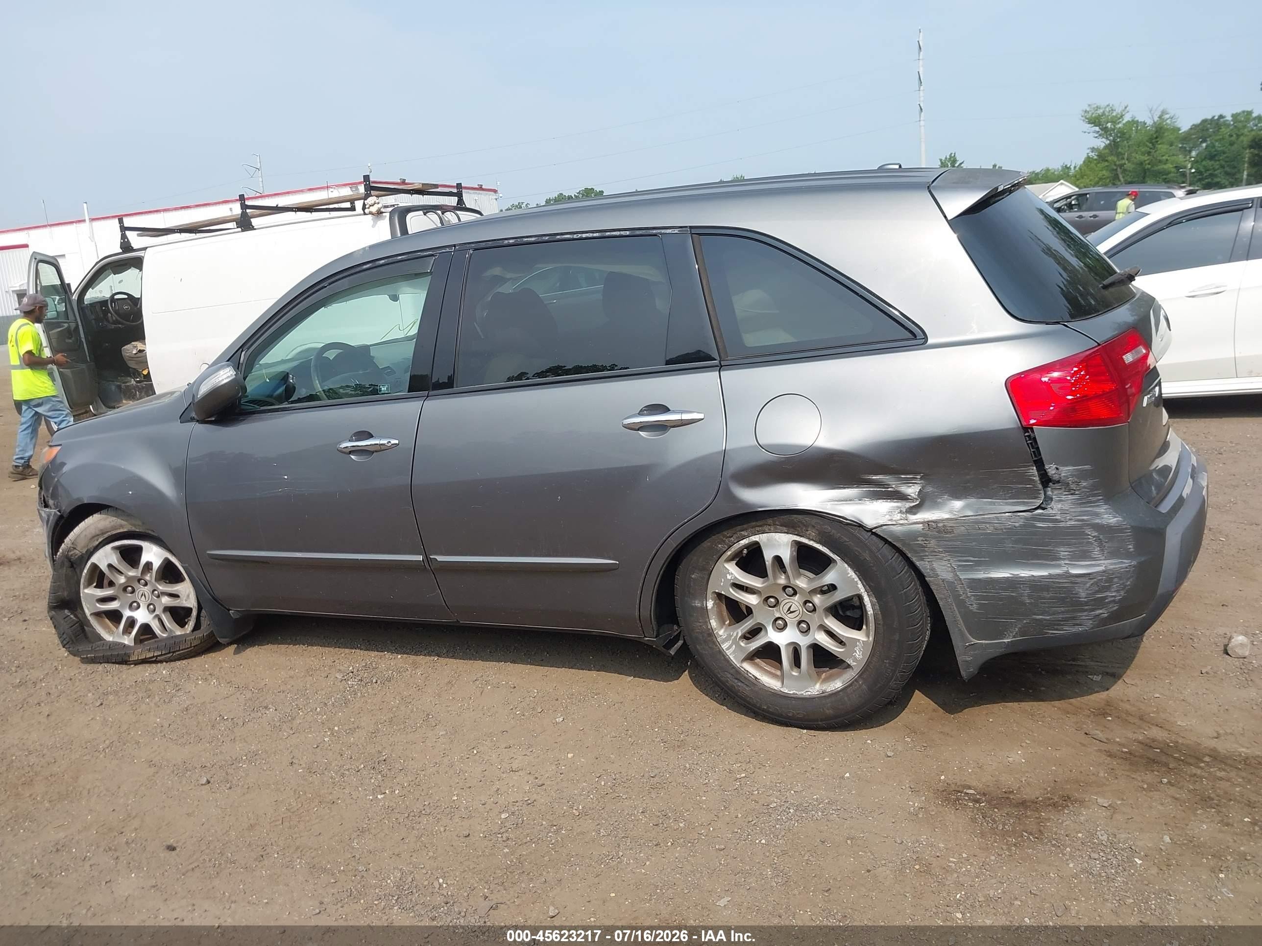2008 Acura Mdx Technology Package Gray vin: 2HNYD28358H519578