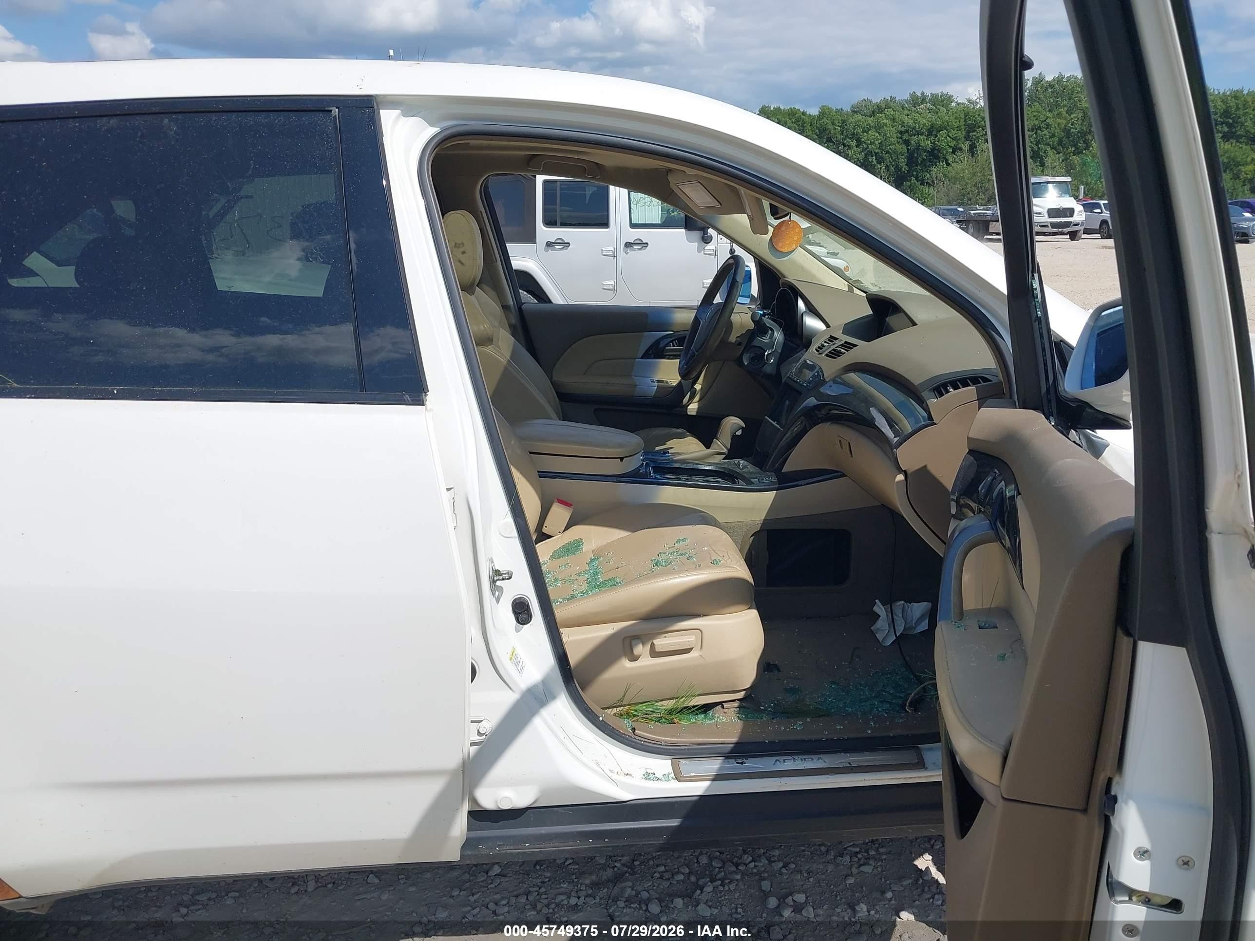 2008 Acura Mdx Technology Package White vin: 2HNYD28358H531259