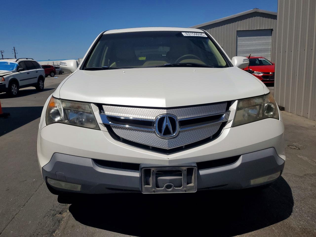 2008 Acura Mdx Technology White vin: 2HNYD28358H532816