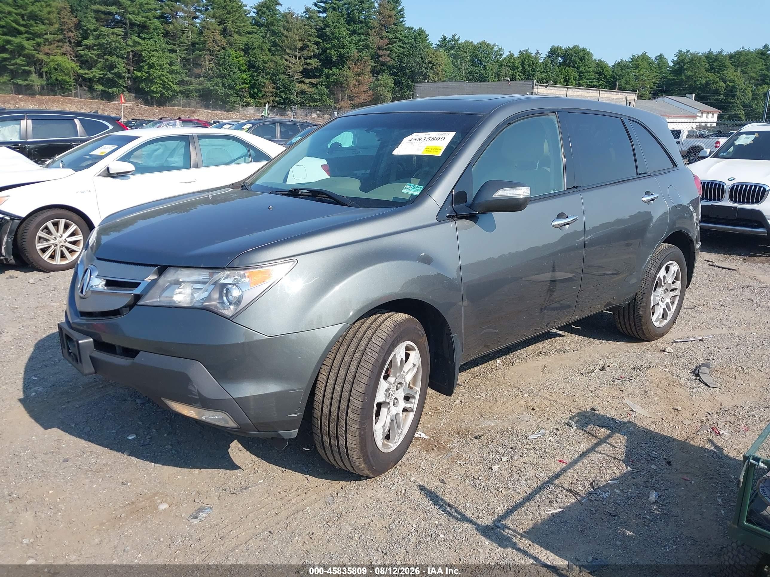 2007 Acura Mdx Technology Package Gray vin: 2HNYD28367H547663