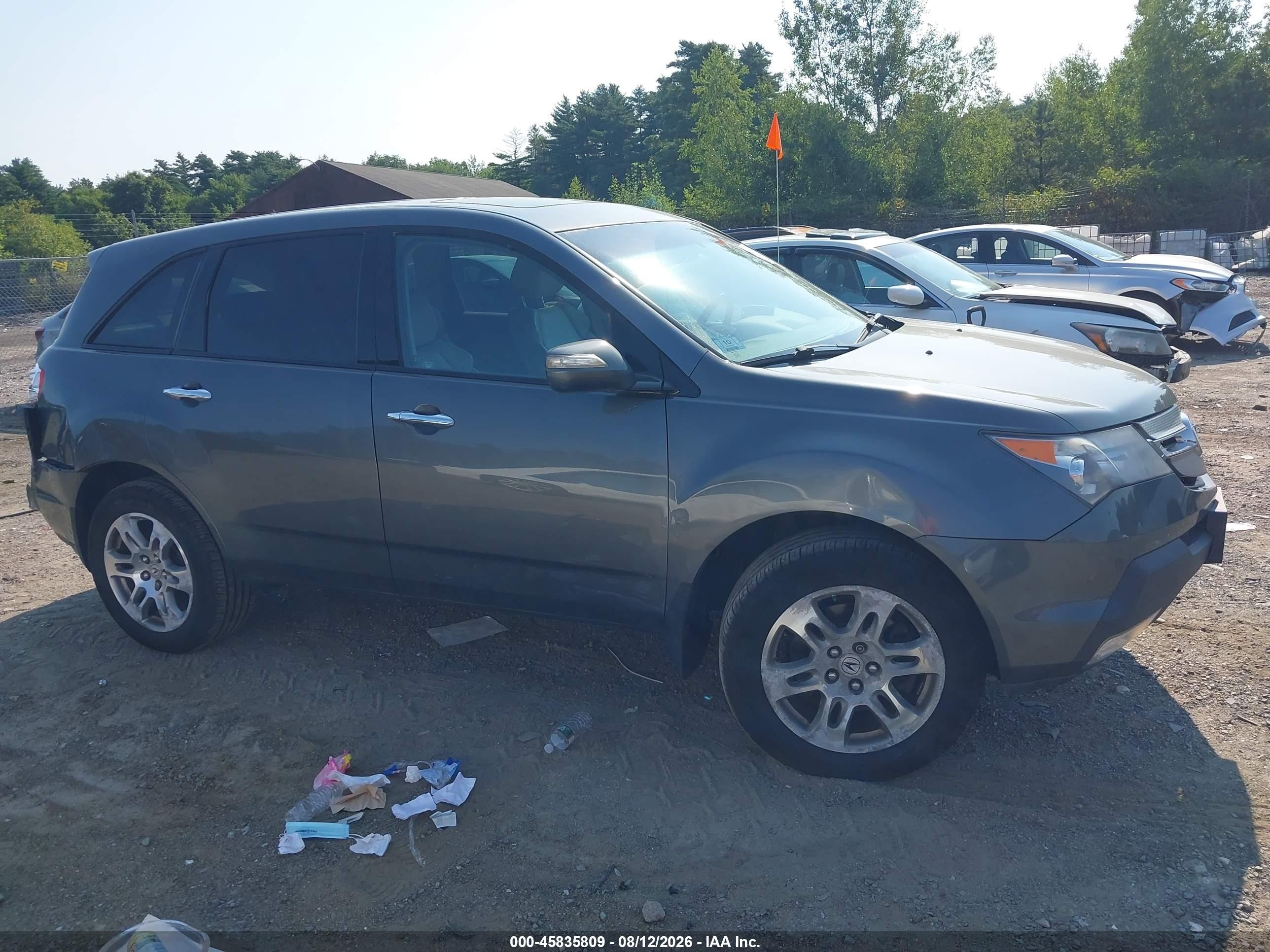 2007 Acura Mdx Technology Package Gray vin: 2HNYD28367H547663