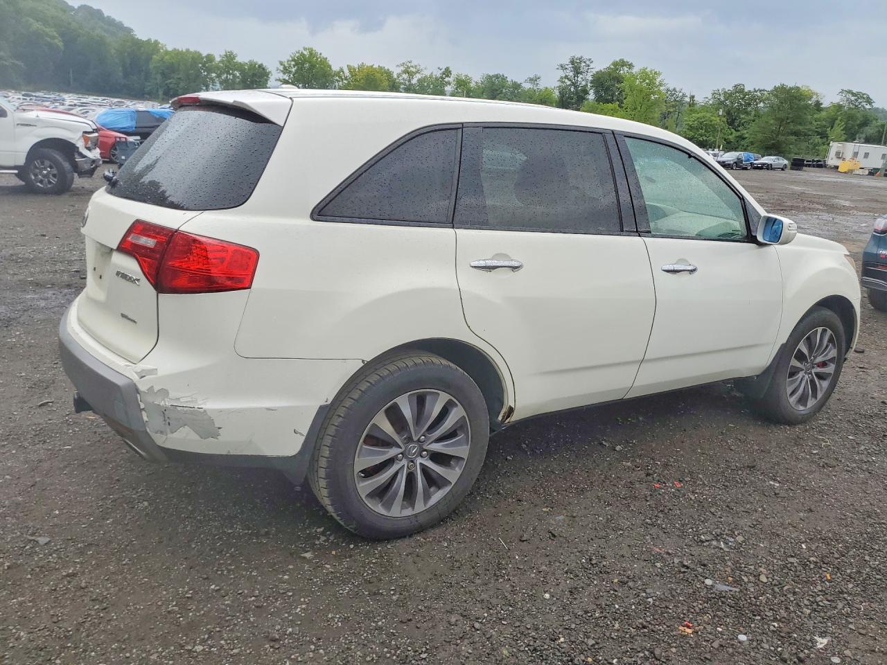 2007 Acura Mdx Technology White vin: 2HNYD28367H552877