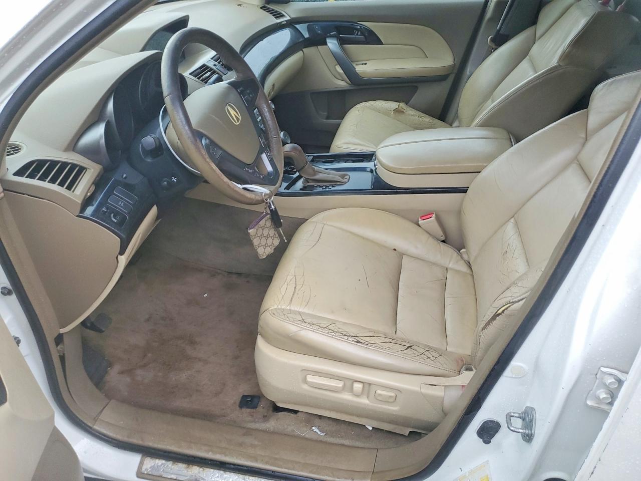 2007 Acura Mdx Technology White vin: 2HNYD28367H552877