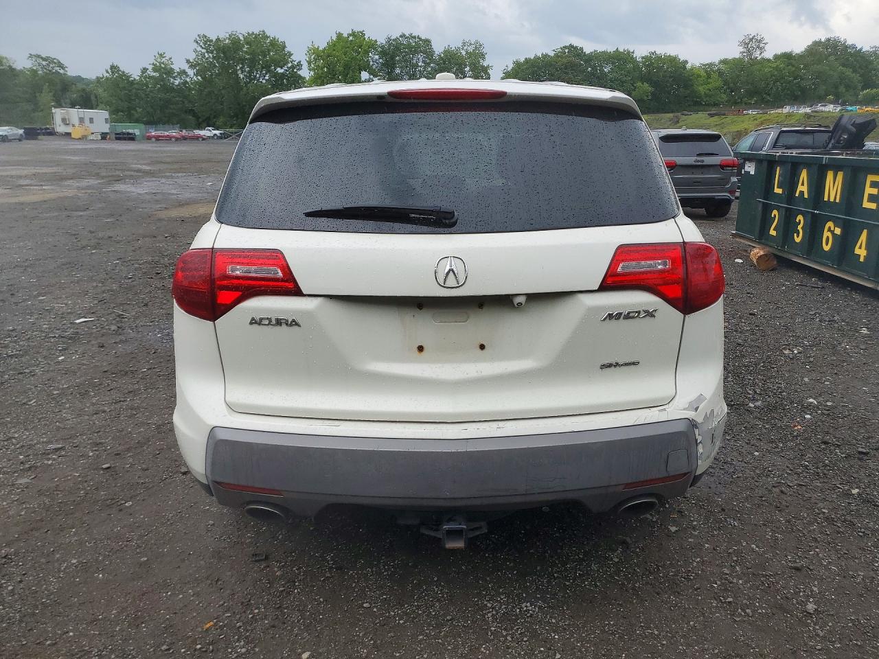 2007 Acura Mdx Technology White vin: 2HNYD28367H552877