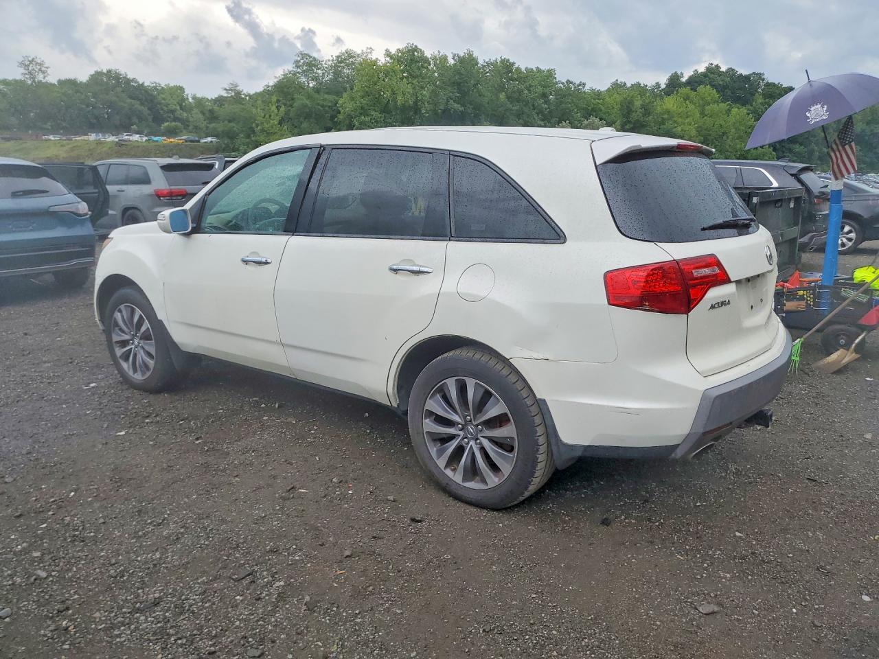 2007 Acura Mdx Technology White vin: 2HNYD28367H552877