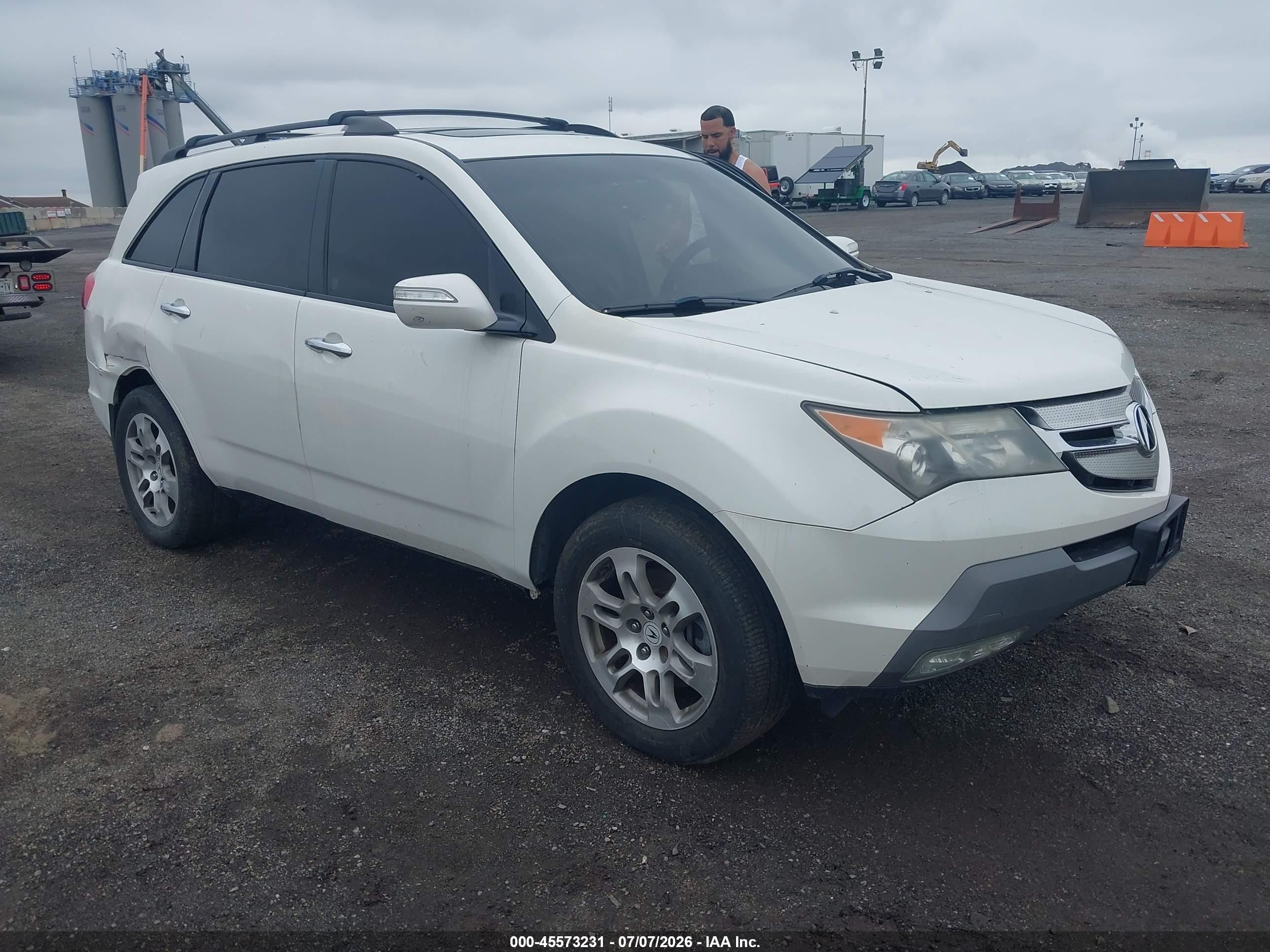 2008 Acura Mdx Technology Package White vin: 2HNYD28368H512445