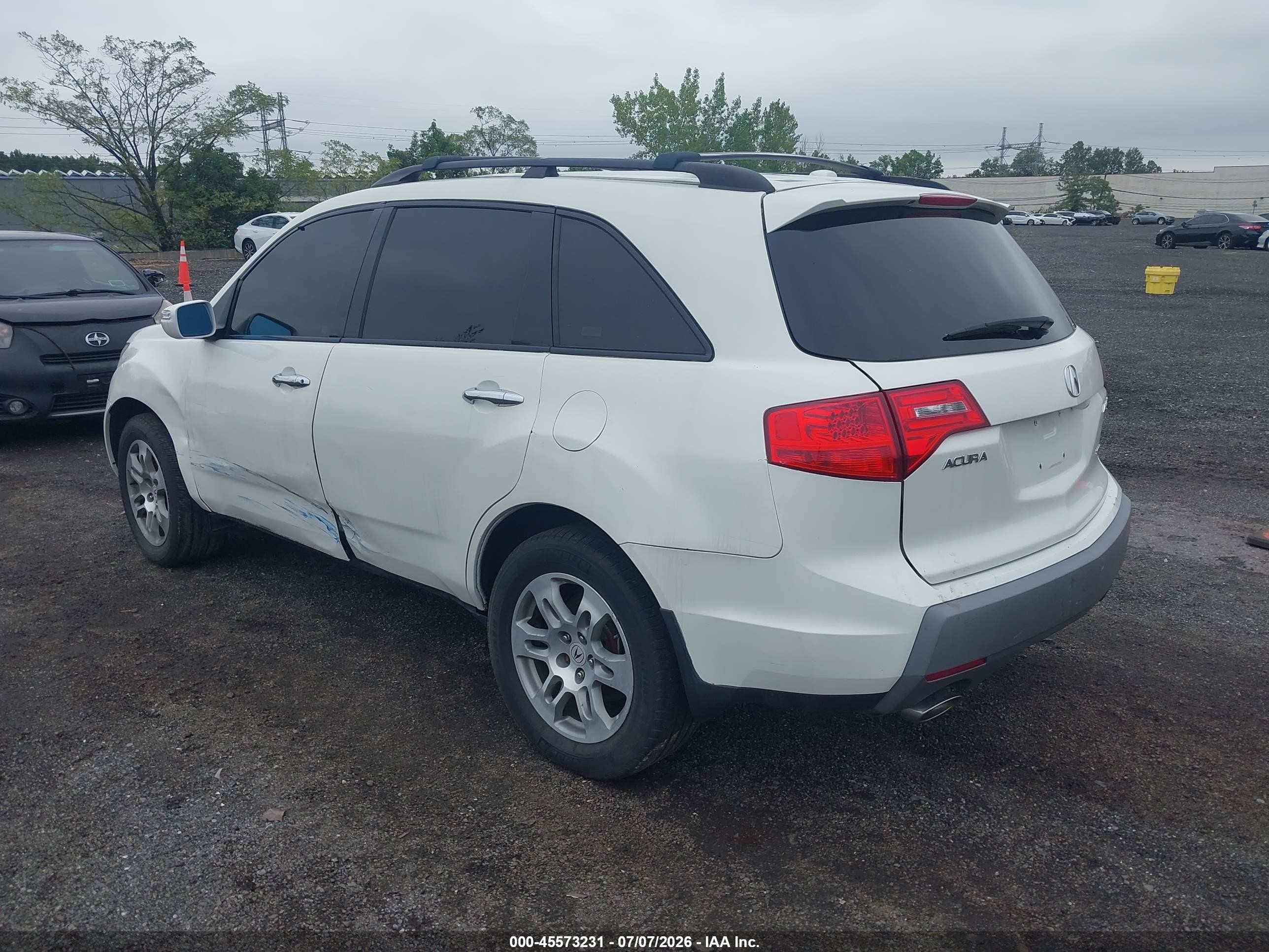 2008 Acura Mdx Technology Package White vin: 2HNYD28368H512445