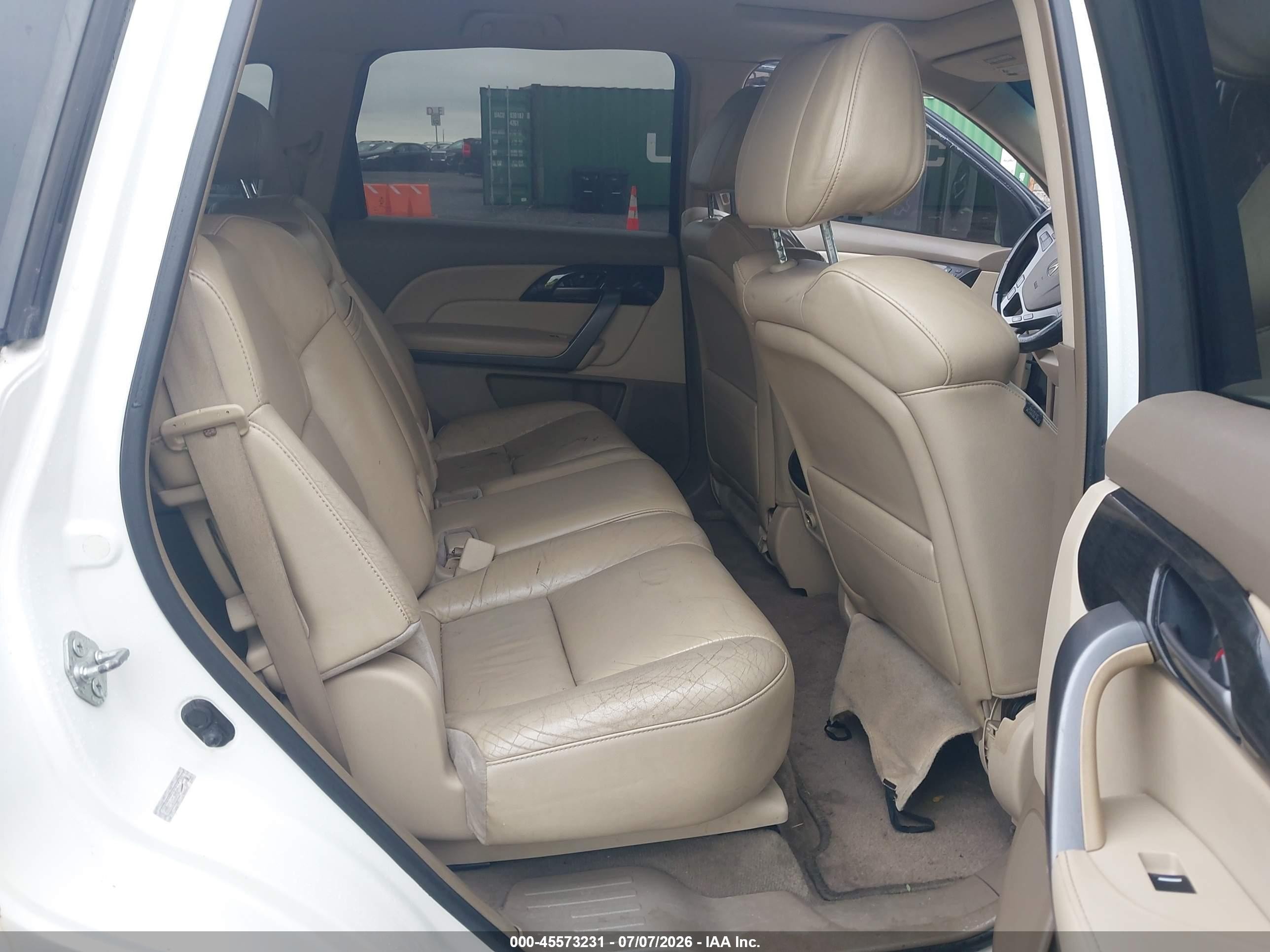 2008 Acura Mdx Technology Package White vin: 2HNYD28368H512445