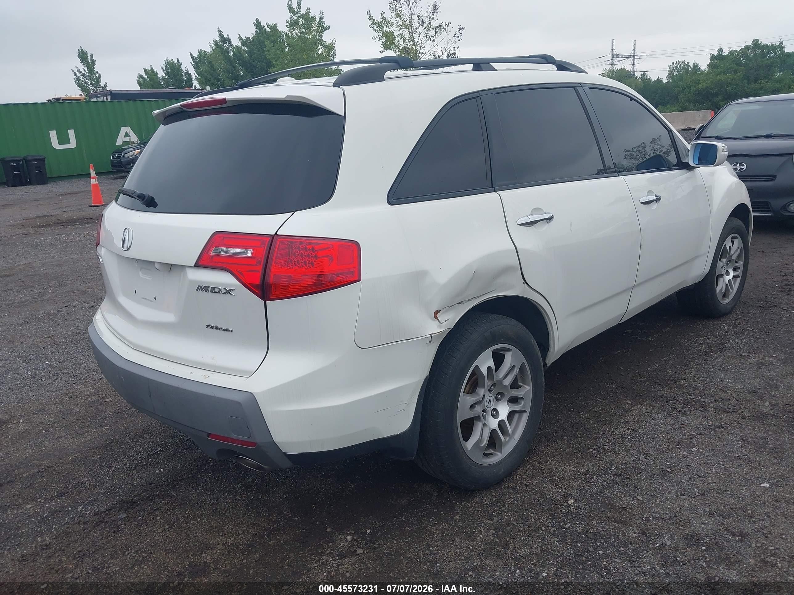2008 Acura Mdx Technology Package White vin: 2HNYD28368H512445