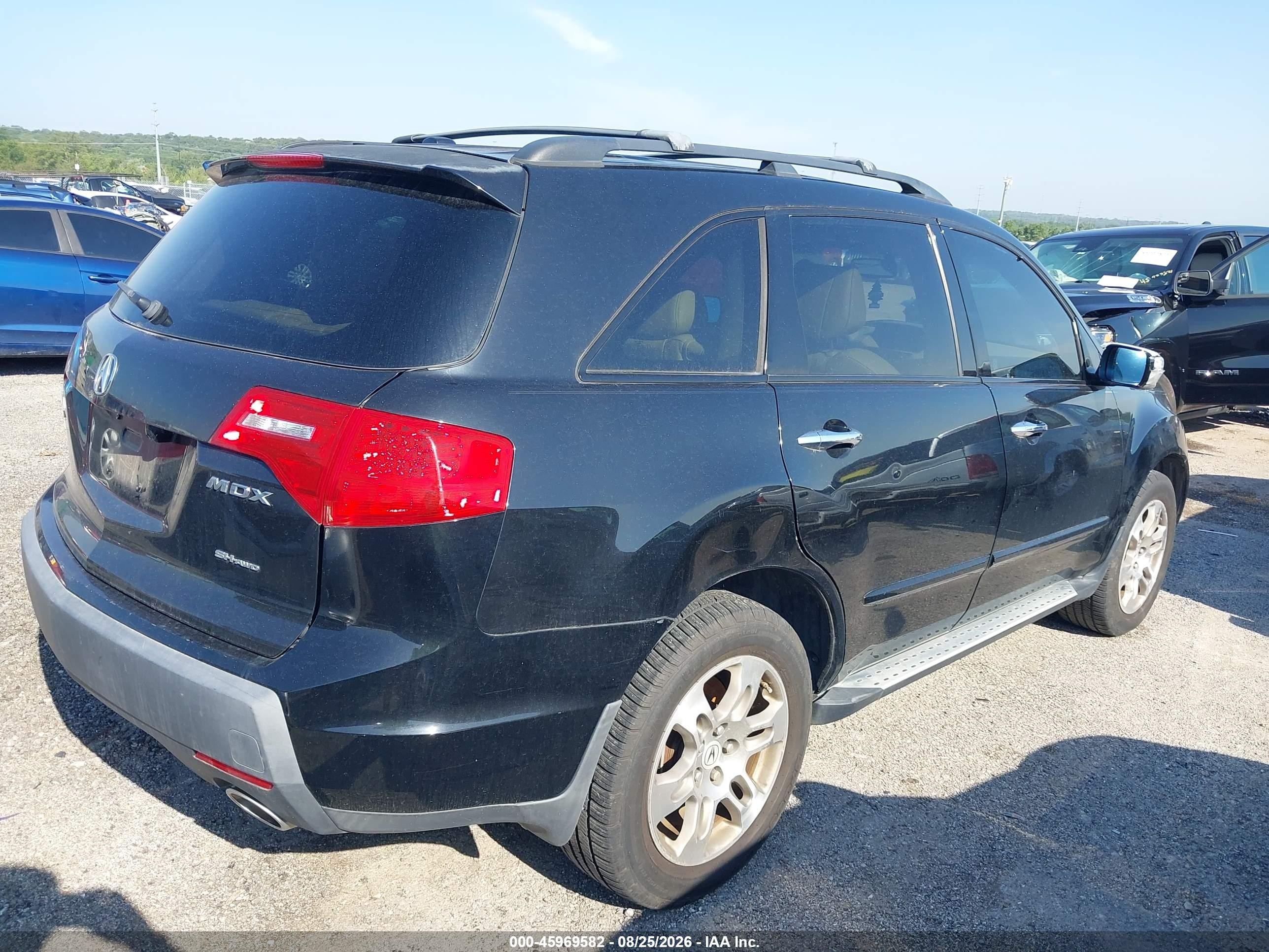 2008 Acura Mdx Technology Package Black vin: 2HNYD28368H512462