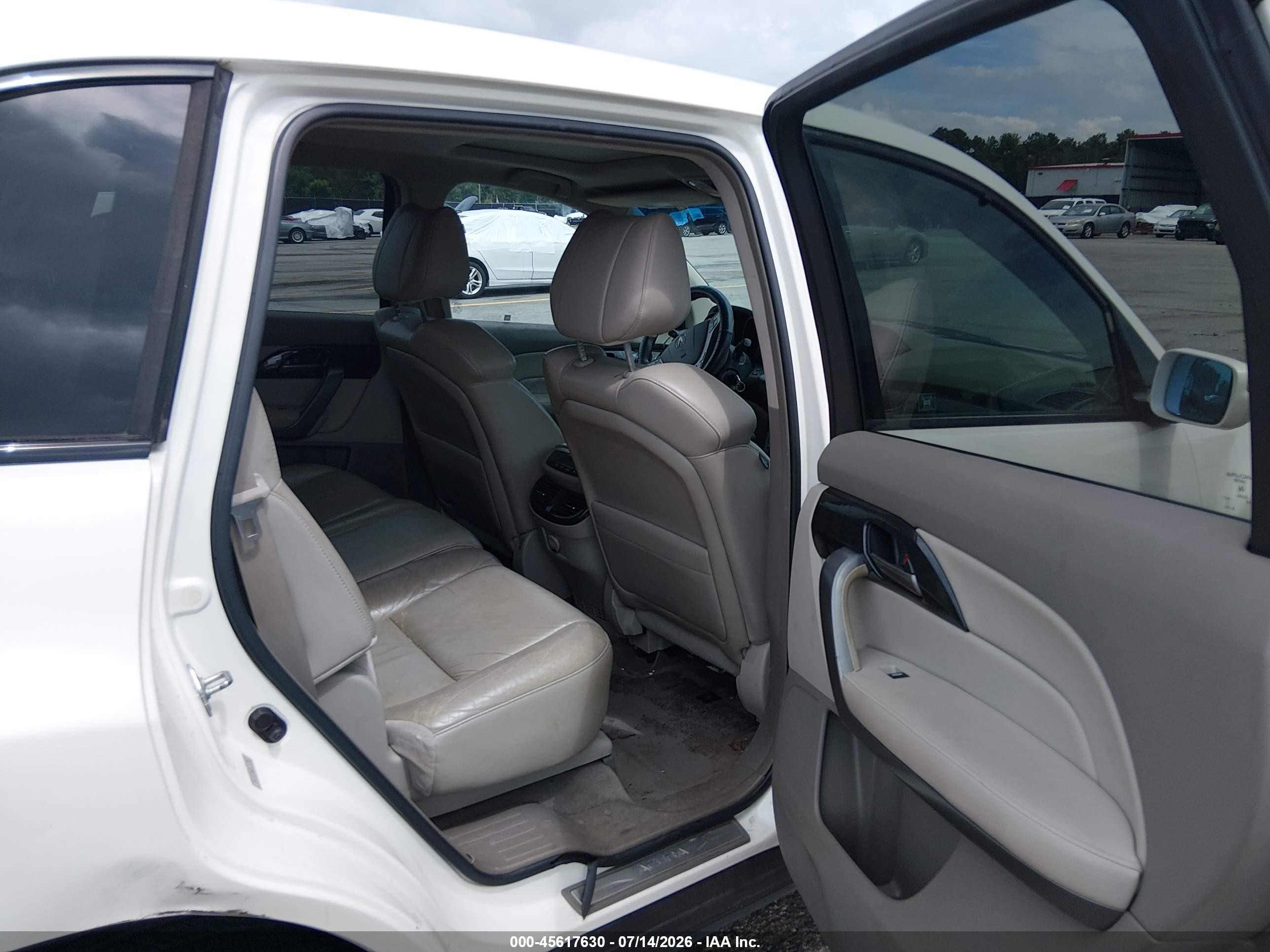 2008 Acura Mdx Technology Package White vin: 2HNYD28368H535255