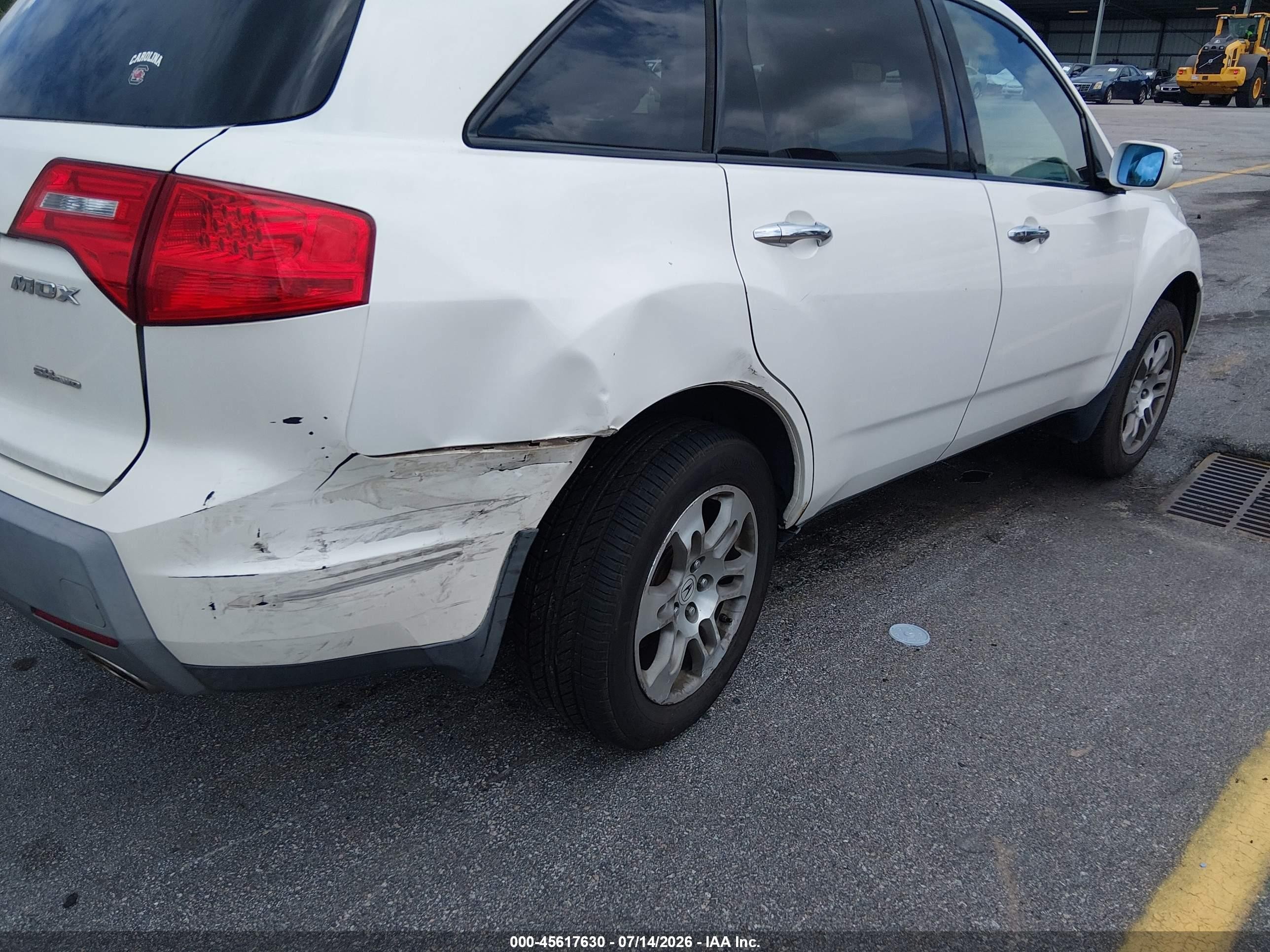 2008 Acura Mdx Technology Package White vin: 2HNYD28368H535255