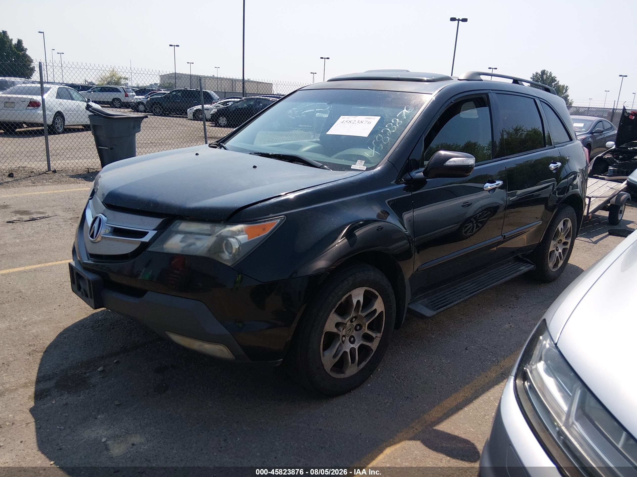 2008 Acura Mdx Technology Package Черный vin: 2HNYD28368H539368