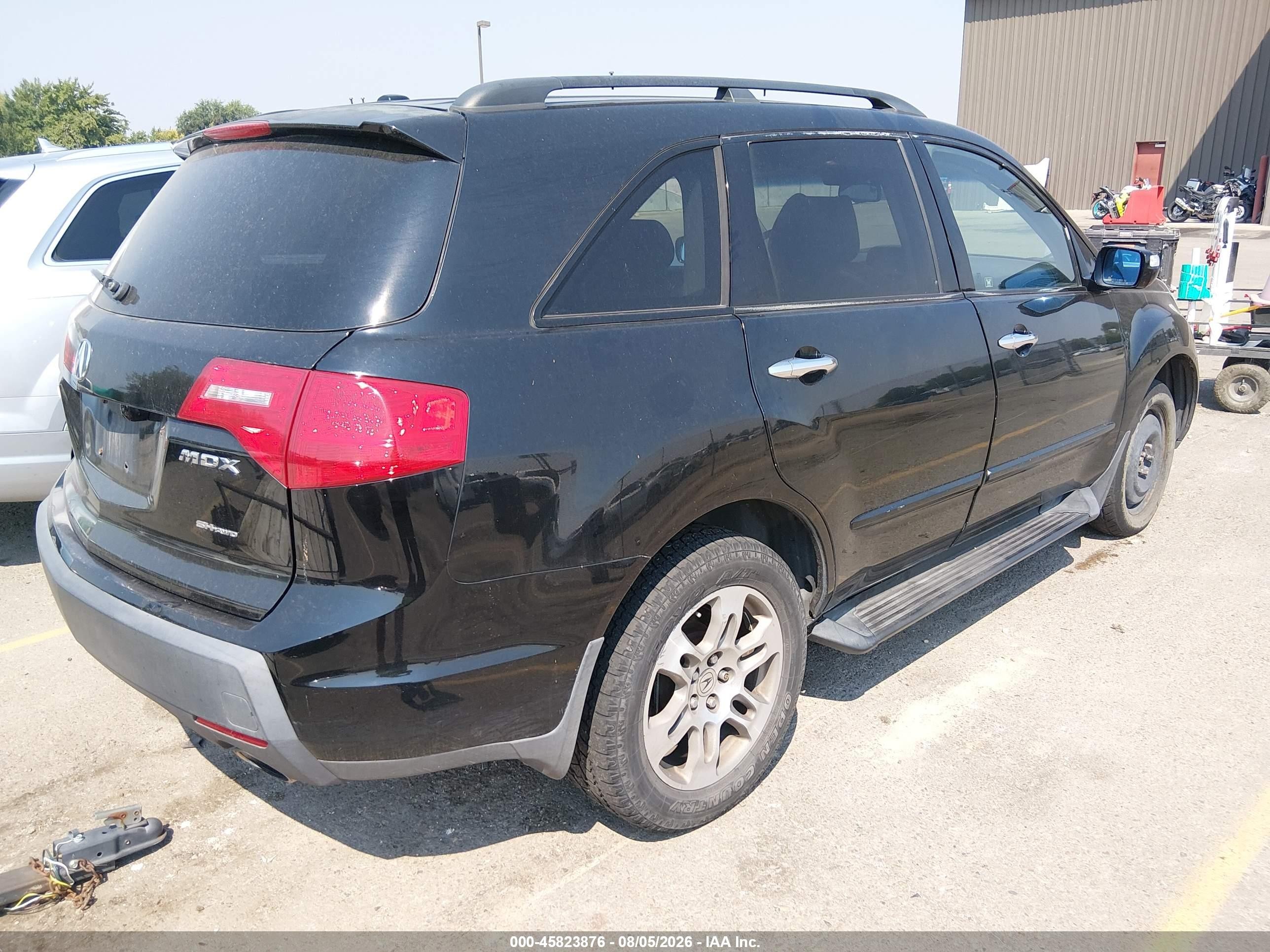 2008 Acura Mdx Technology Package Черный vin: 2HNYD28368H539368